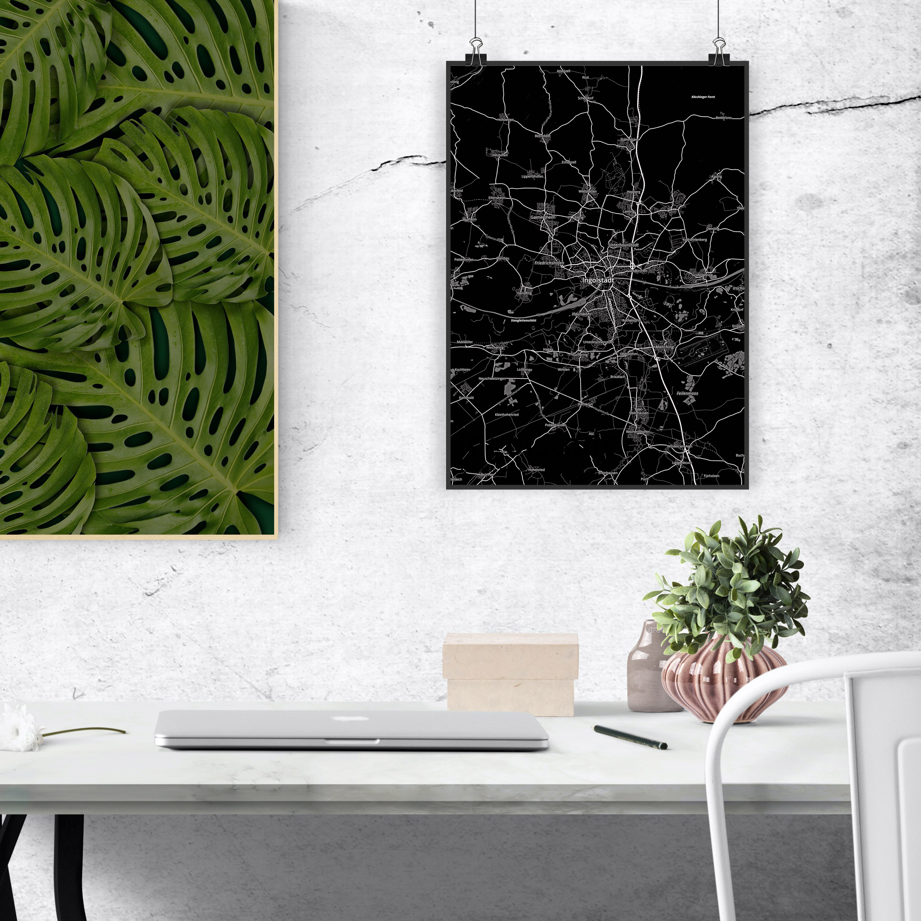 DIN A3 Poster Ingolstadt - Geschenk Wanddekoration Wanddeko Kunstdruck Dorf Ort - Bild 2 von 2