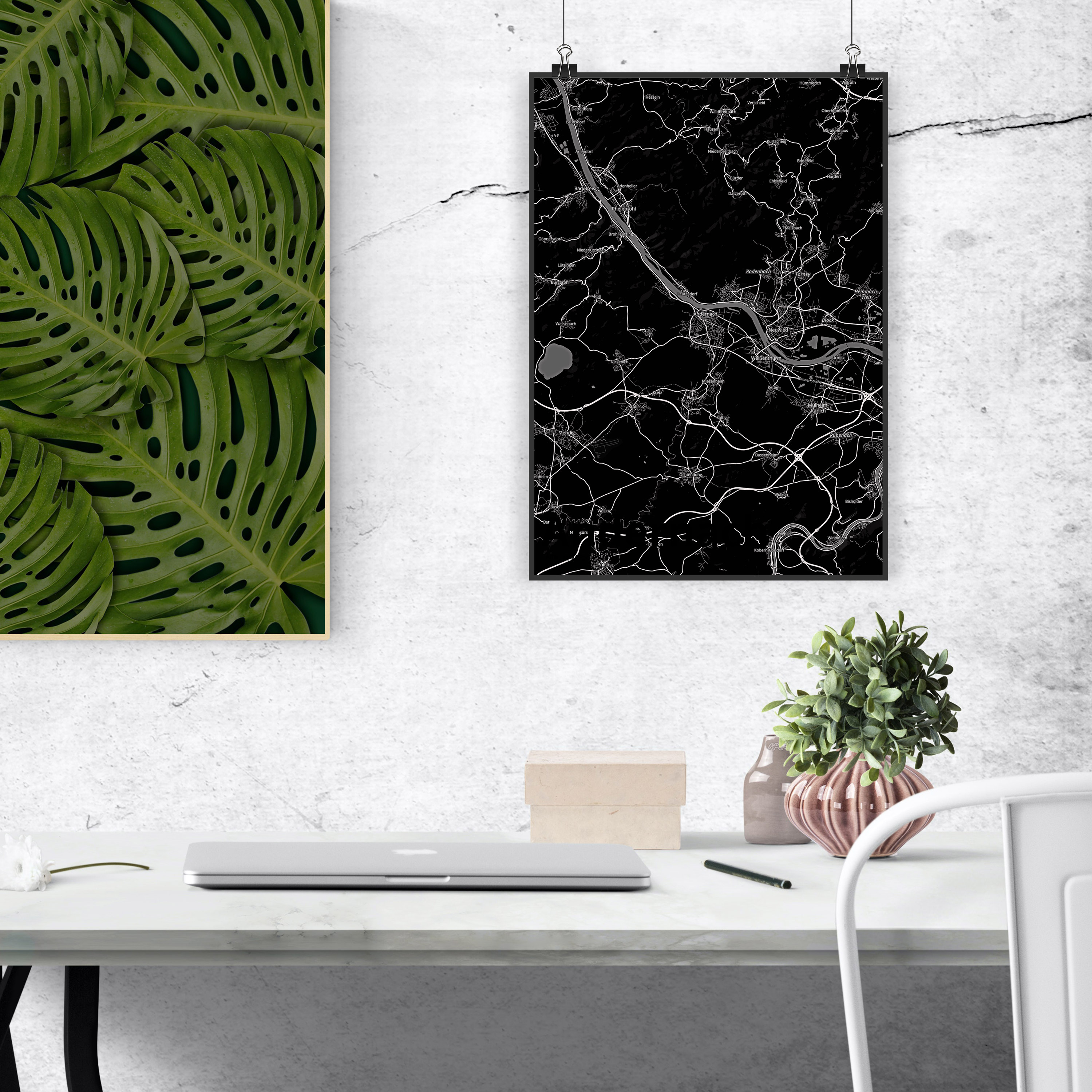 DIN A3 Poster Andernach - Geschenk Stadt Kunstdruck Raumdekoration Ort Wanddeko - Bild 2 von 2