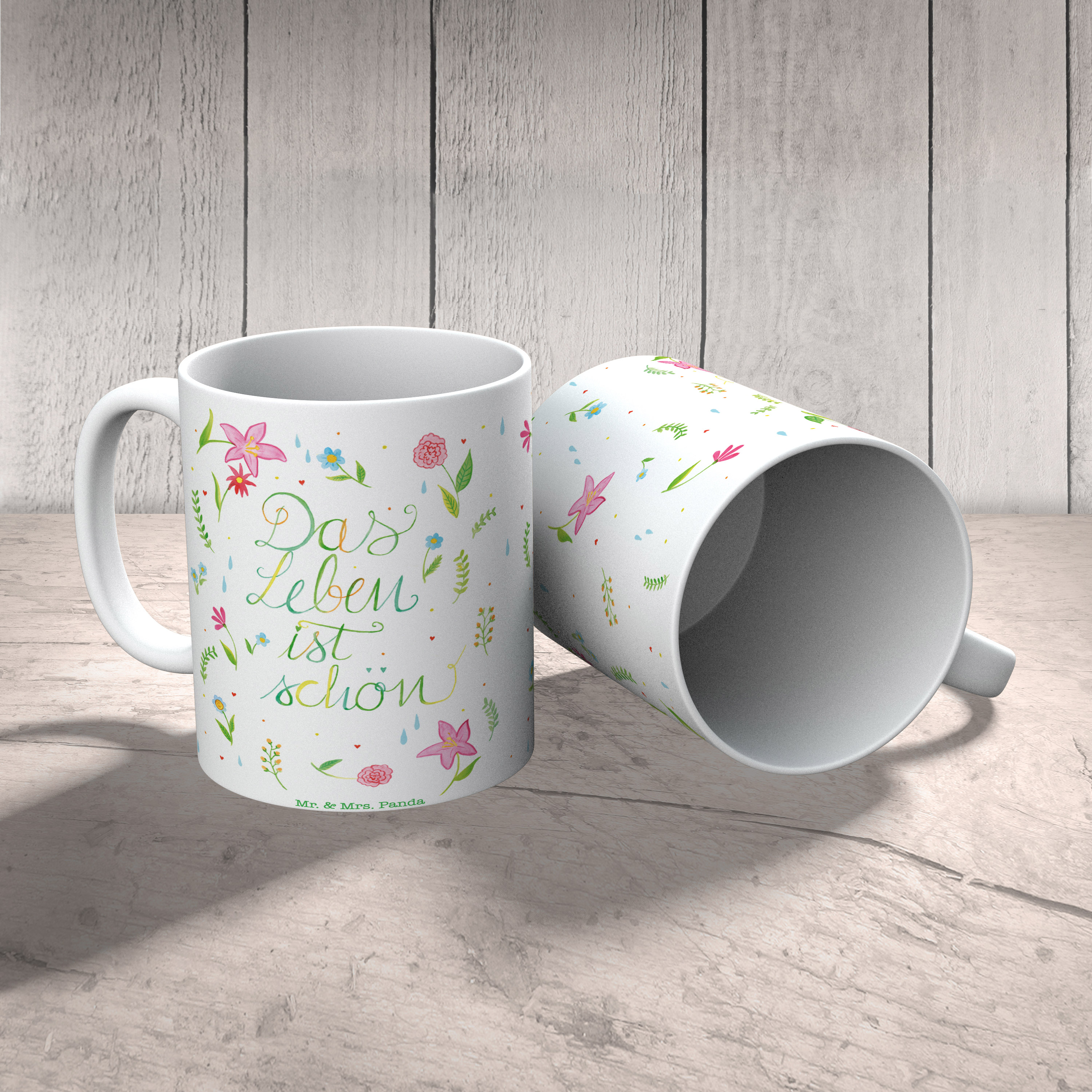 Tasse Blumen Leben