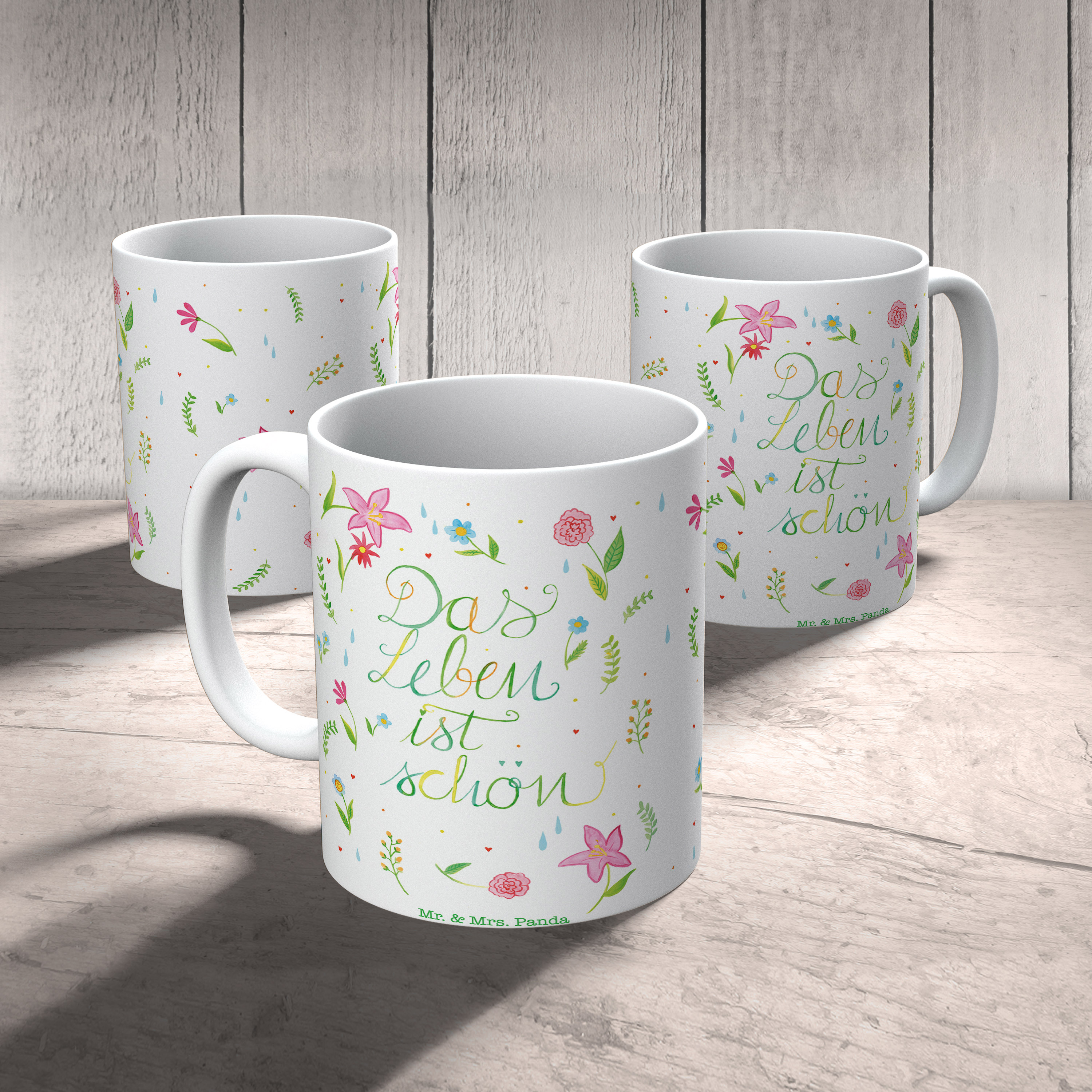 Tasse Blumen Leben