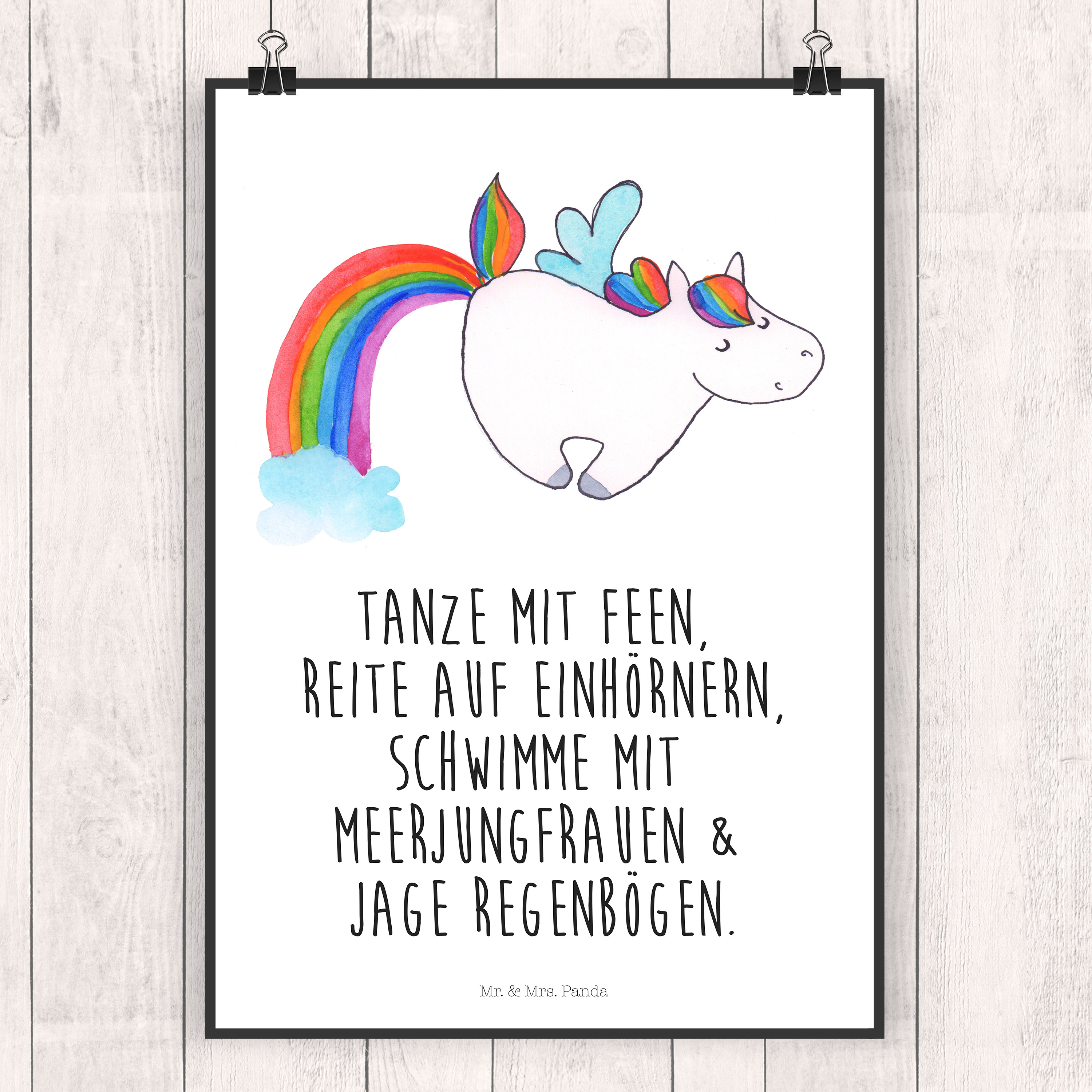 Poster Einhorn Pegasus