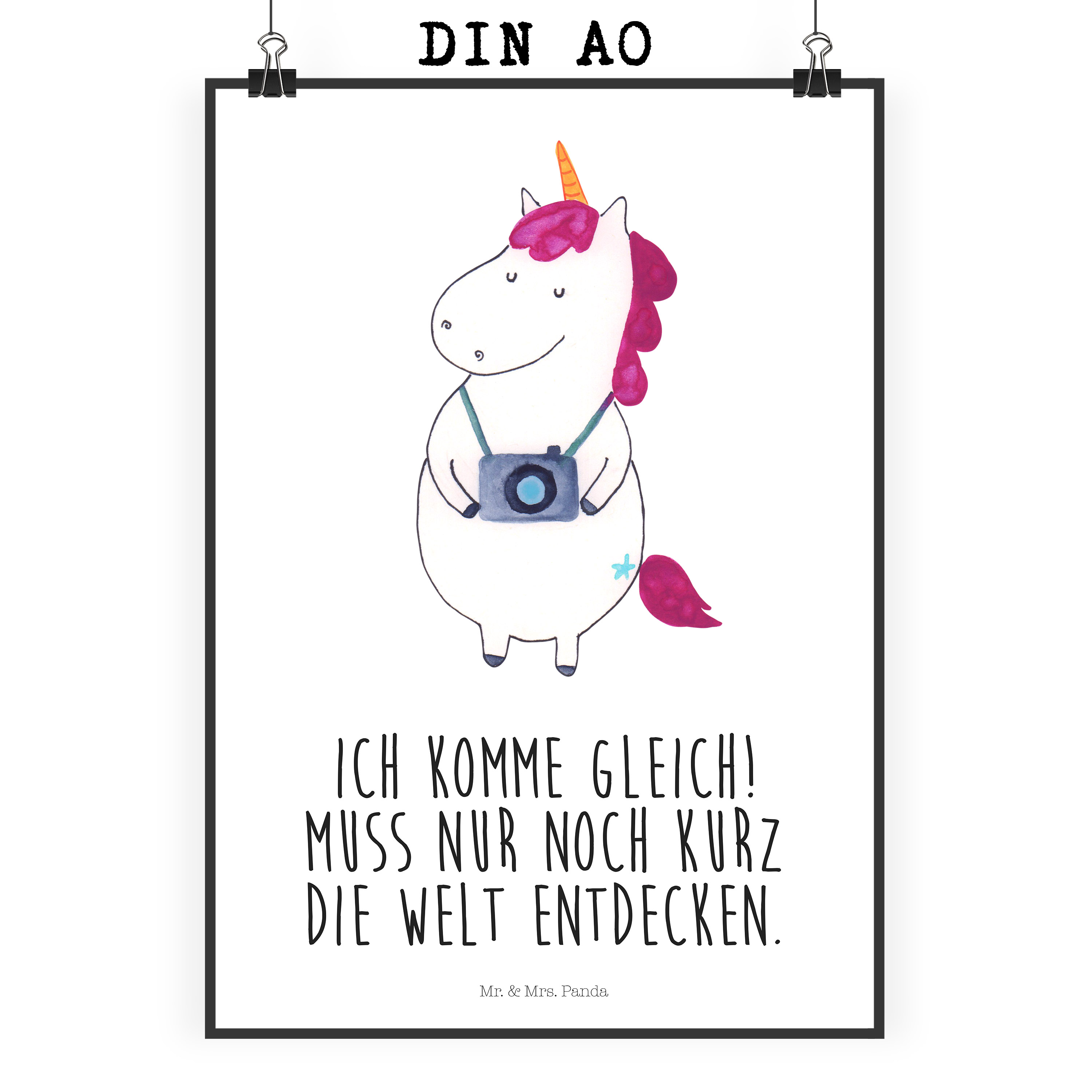 Poster Einhorn Fotograf