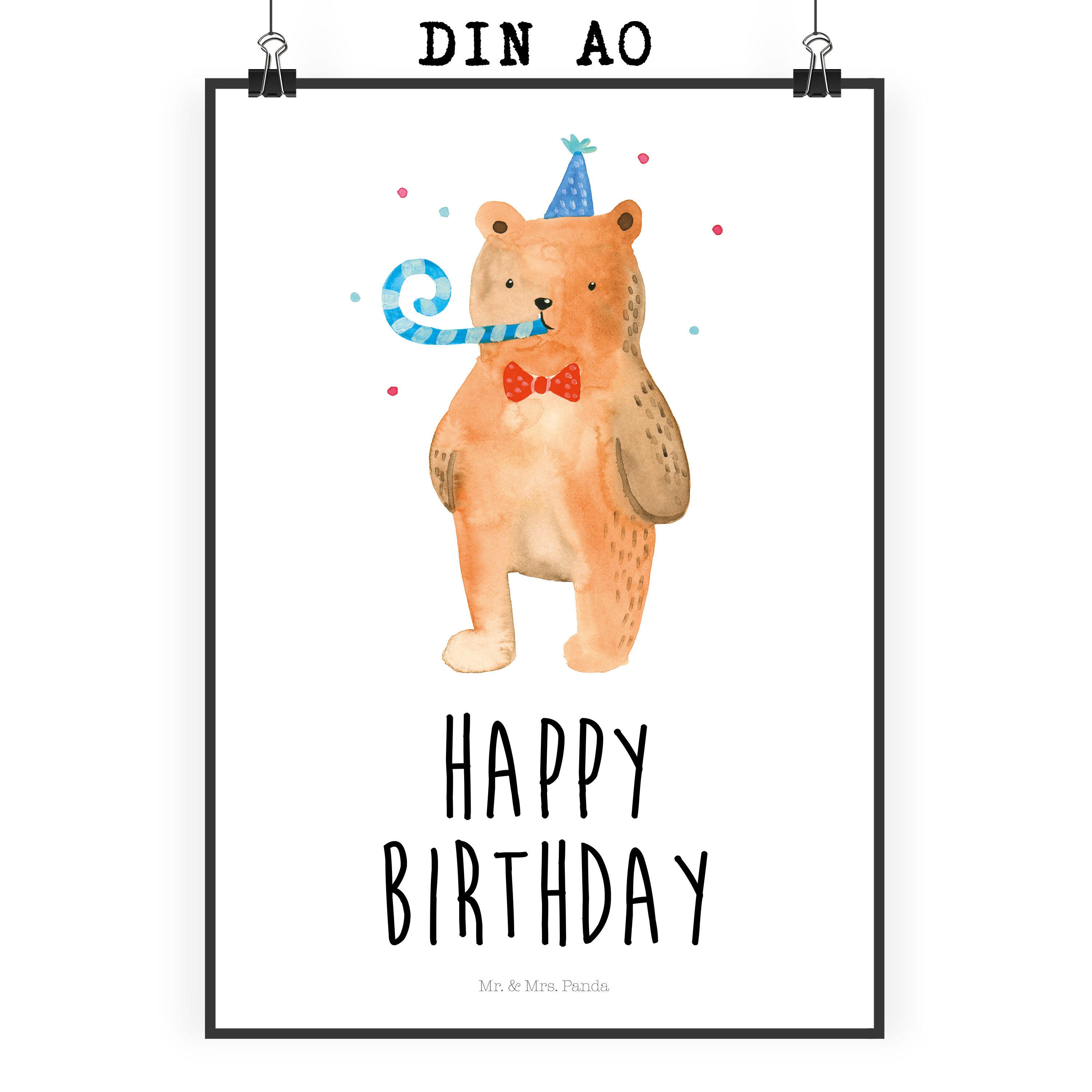 Poster Bär Geburtstag