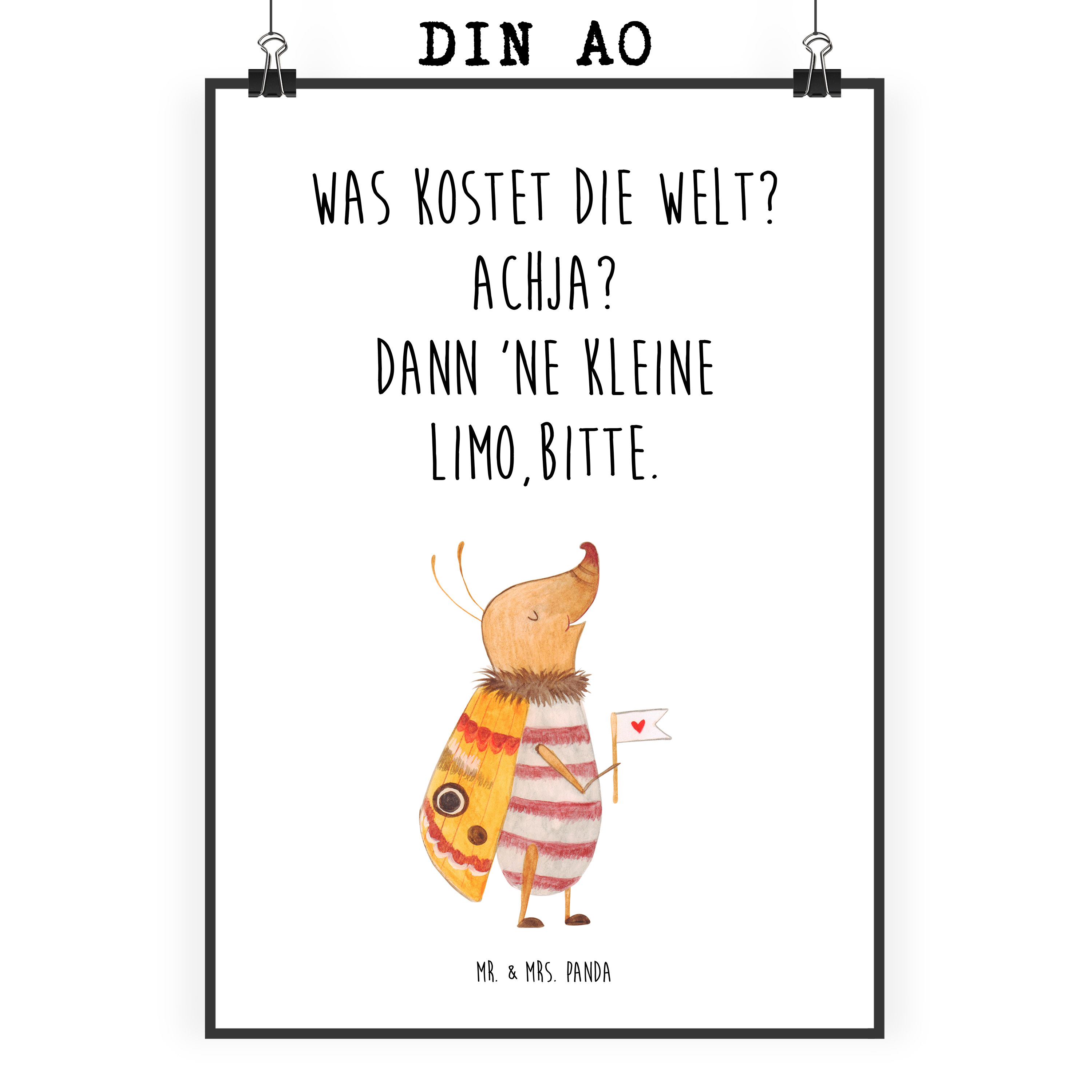 Poster Nachtfalter Fähnchen