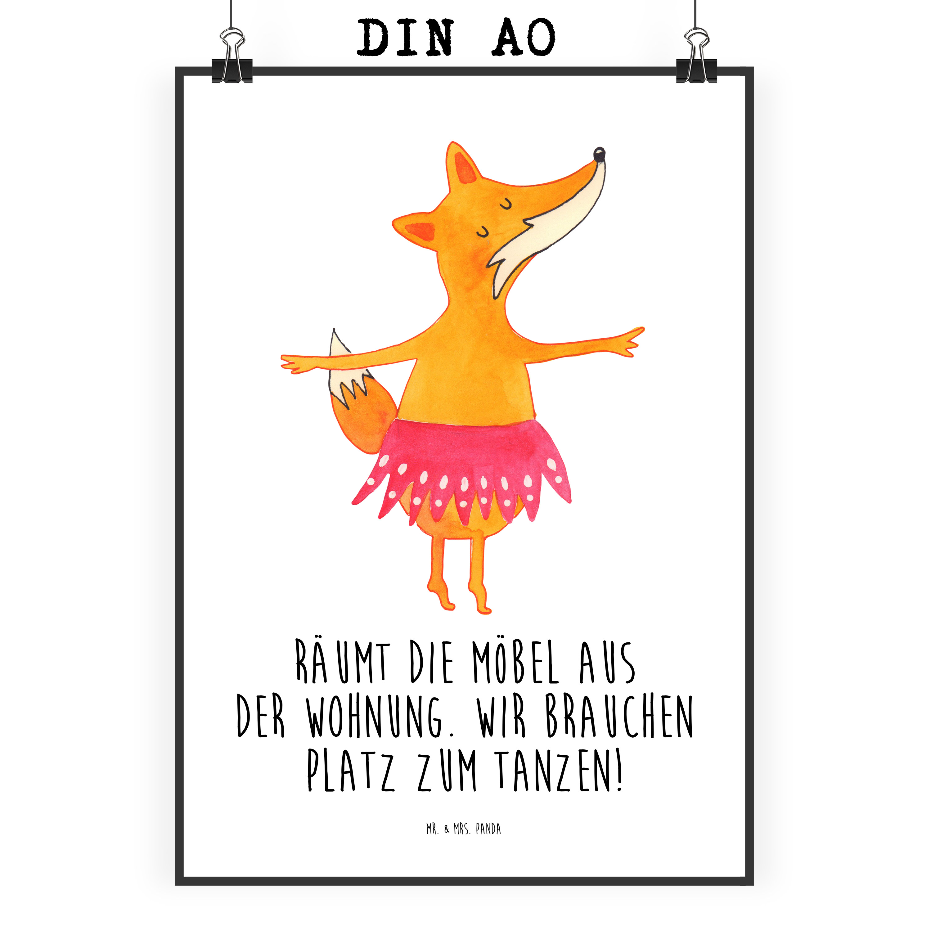 Poster Fuchs Ballerina