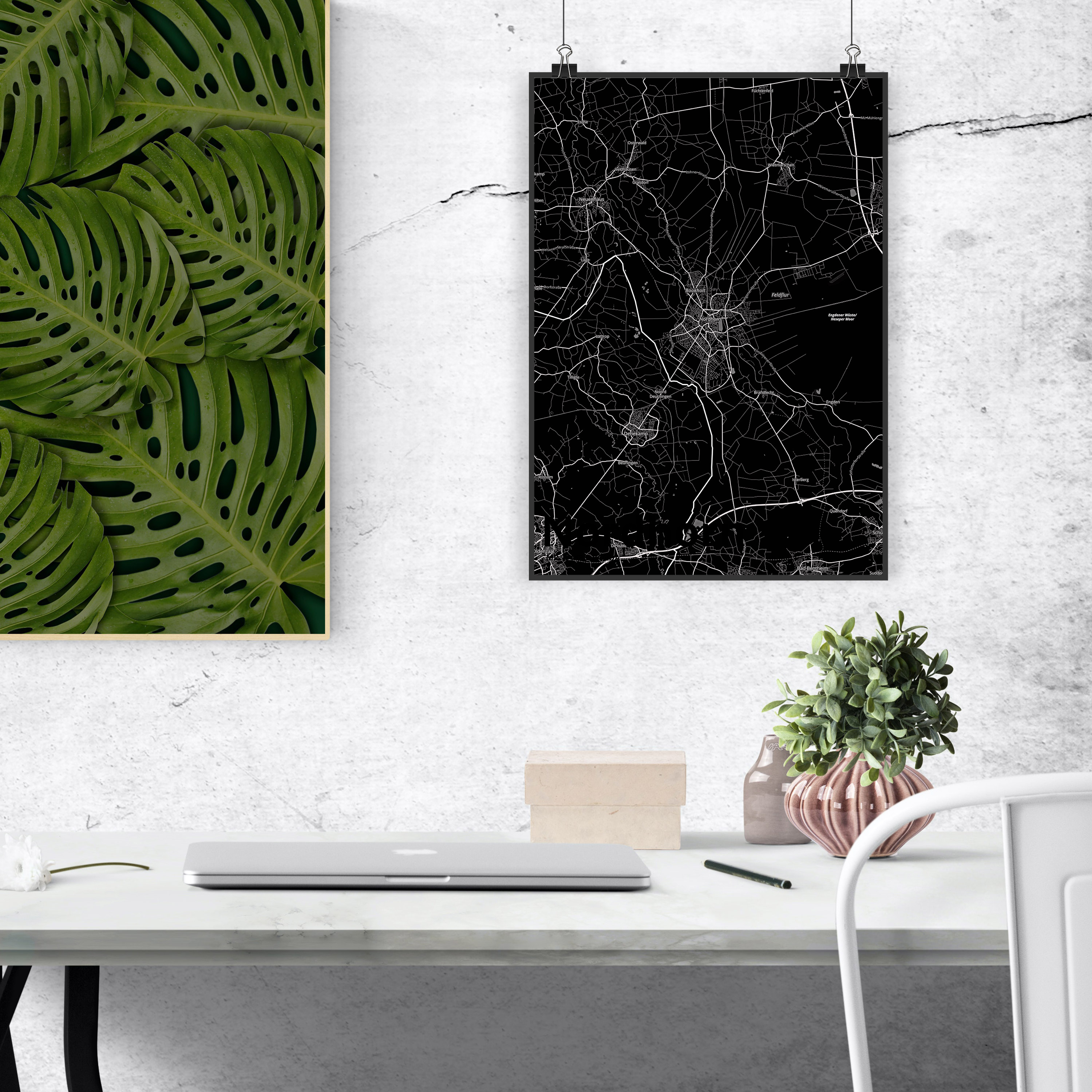 DIN A4 Poster Nordhorn - Geschenk Stadt Dorf Karte Landkarte Map Stadtplan Dorf - Bild 8 von 10