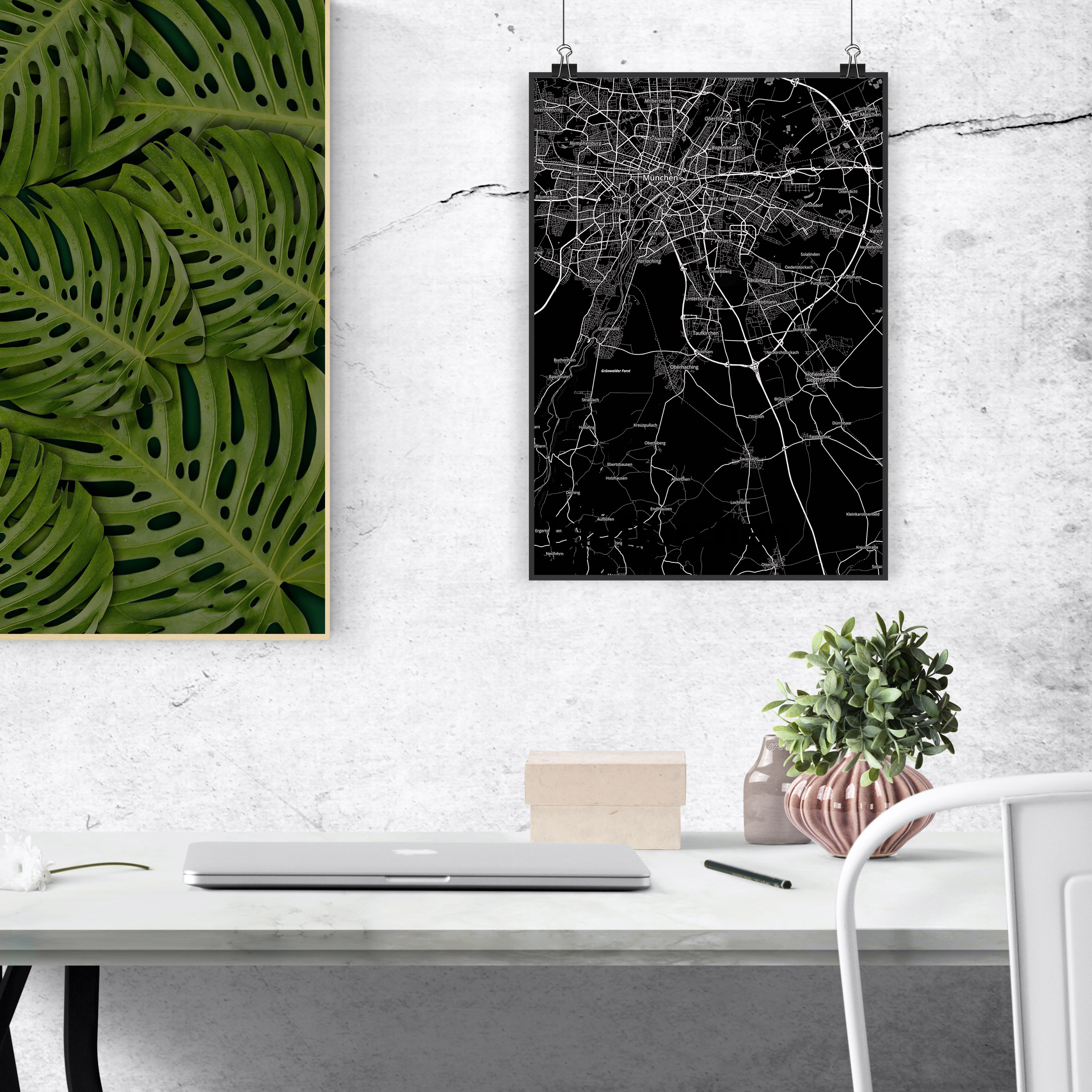 DIN A2 Poster Taufkirchen - Geschenk Stadt Dorf Karte Landkarte Map Stadtplan - Bild 8 von 8