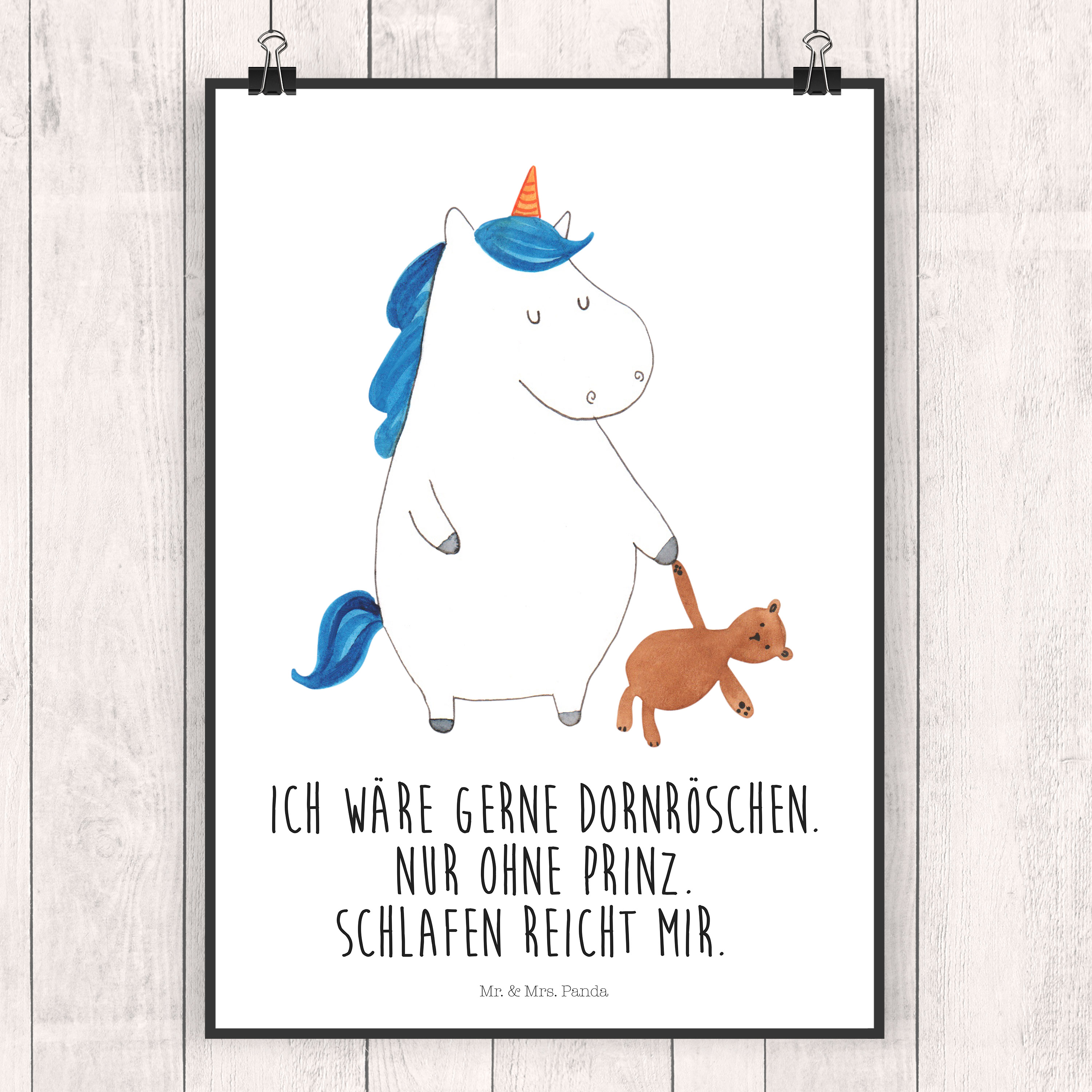 Poster Einhorn Teddy