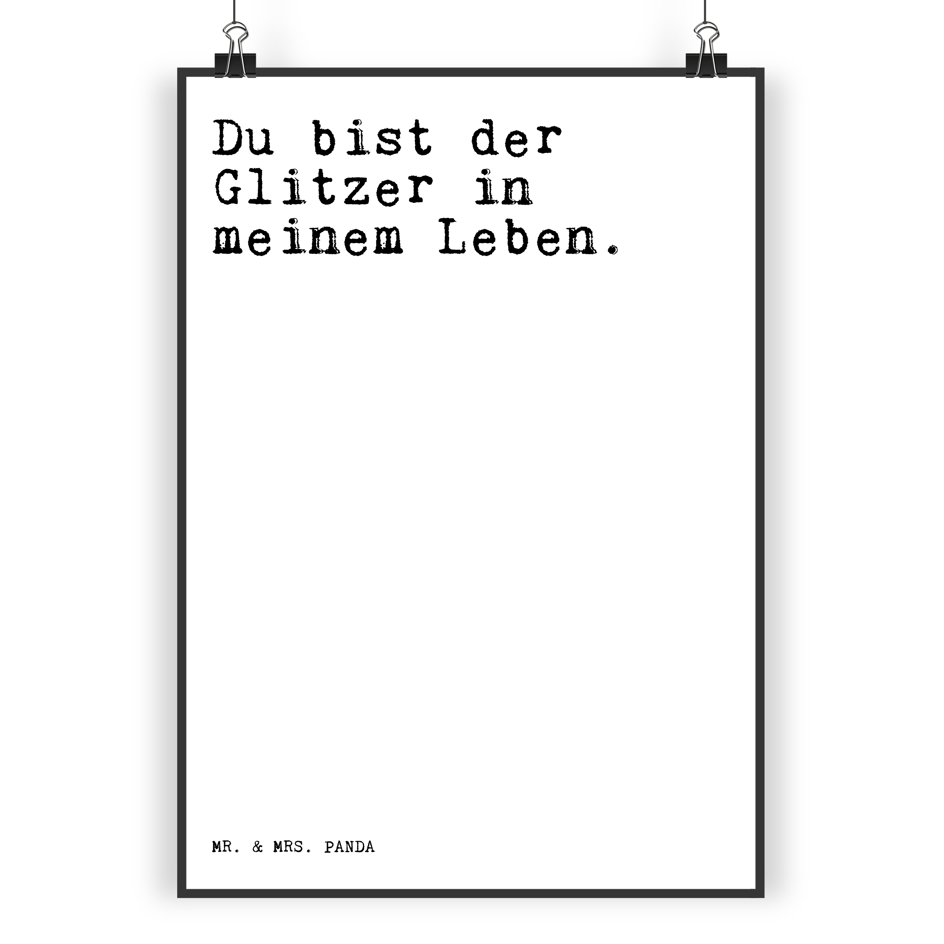 DIN A3 Poster Du bist der Glitzer... - Geschenk Glitzer Spruch Spruch Bild - Bild 3 von 6