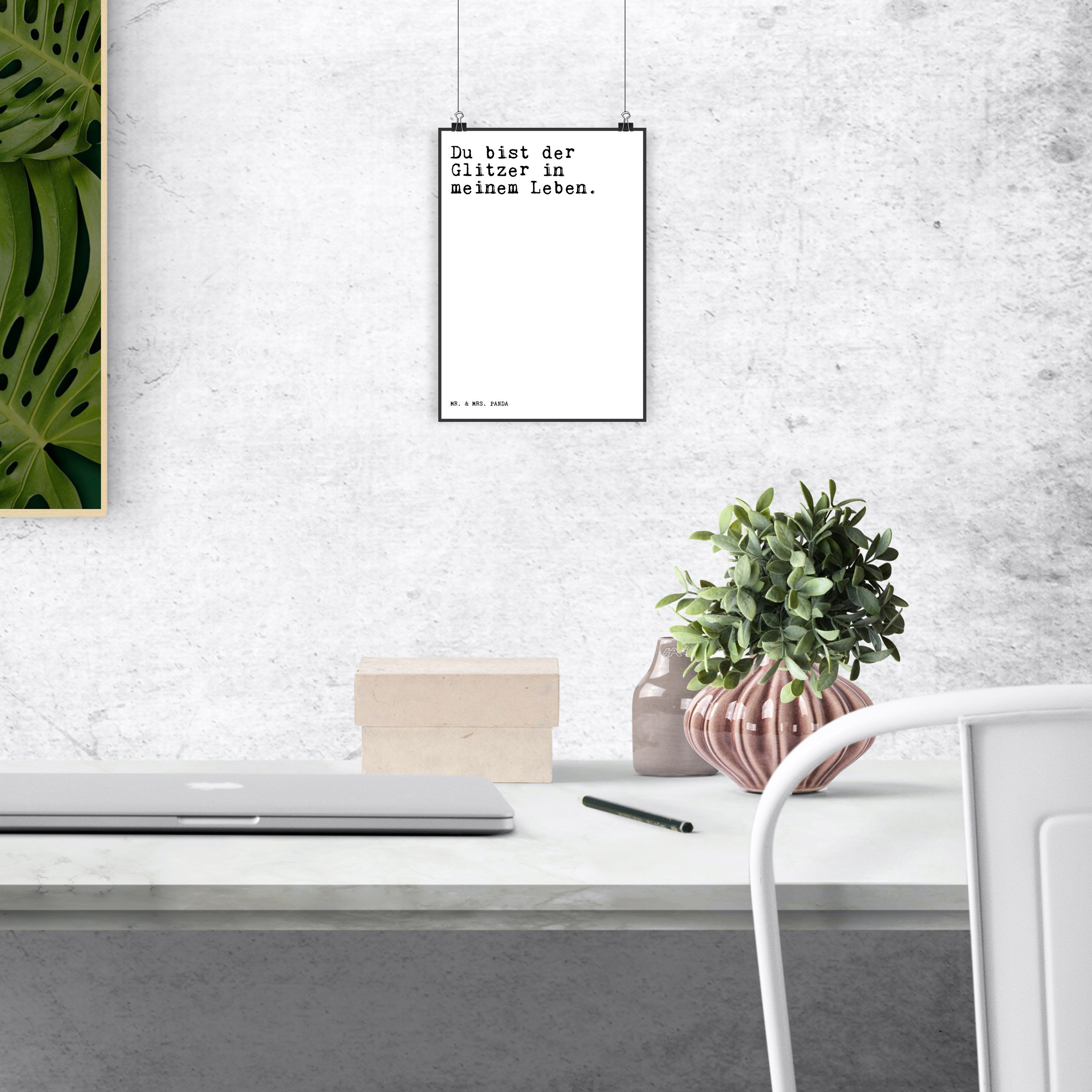 DIN A3 Poster Du bist der Glitzer... - Geschenk Glitzer Spruch Spruch Bild - Bild 4 von 6