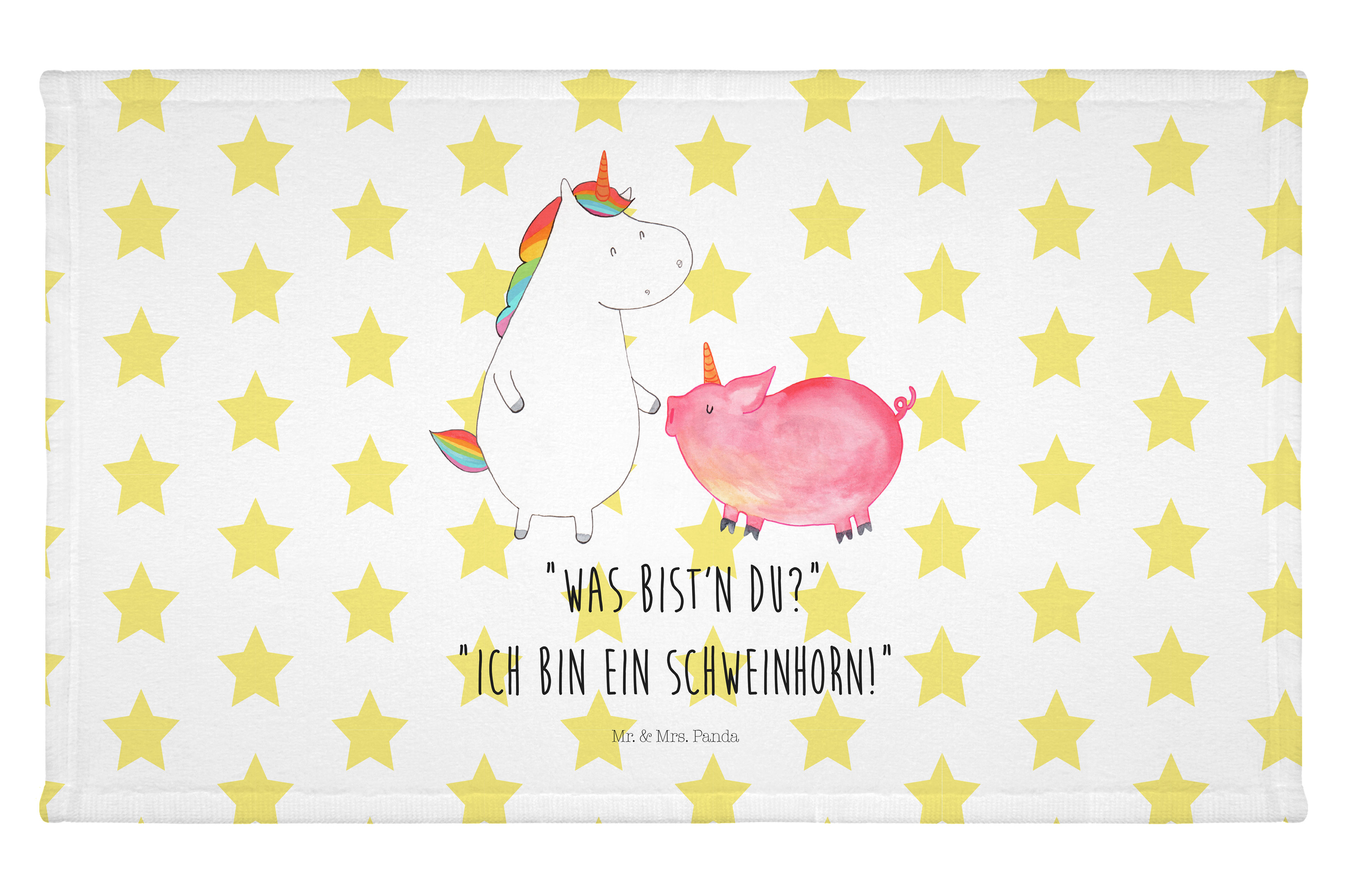 Handtuch Einhorn Schwein