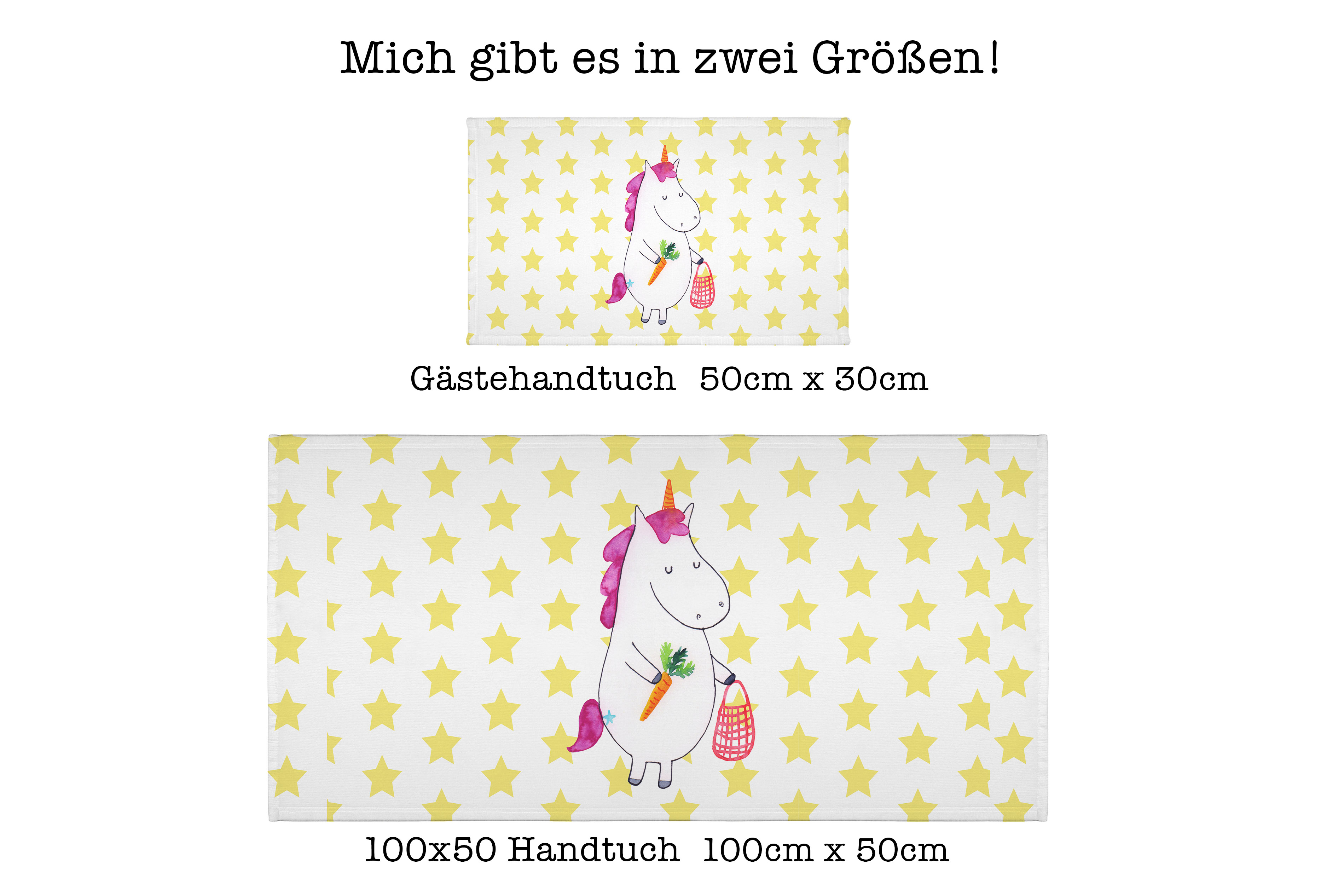 Handtuch Einhorn Gemüse