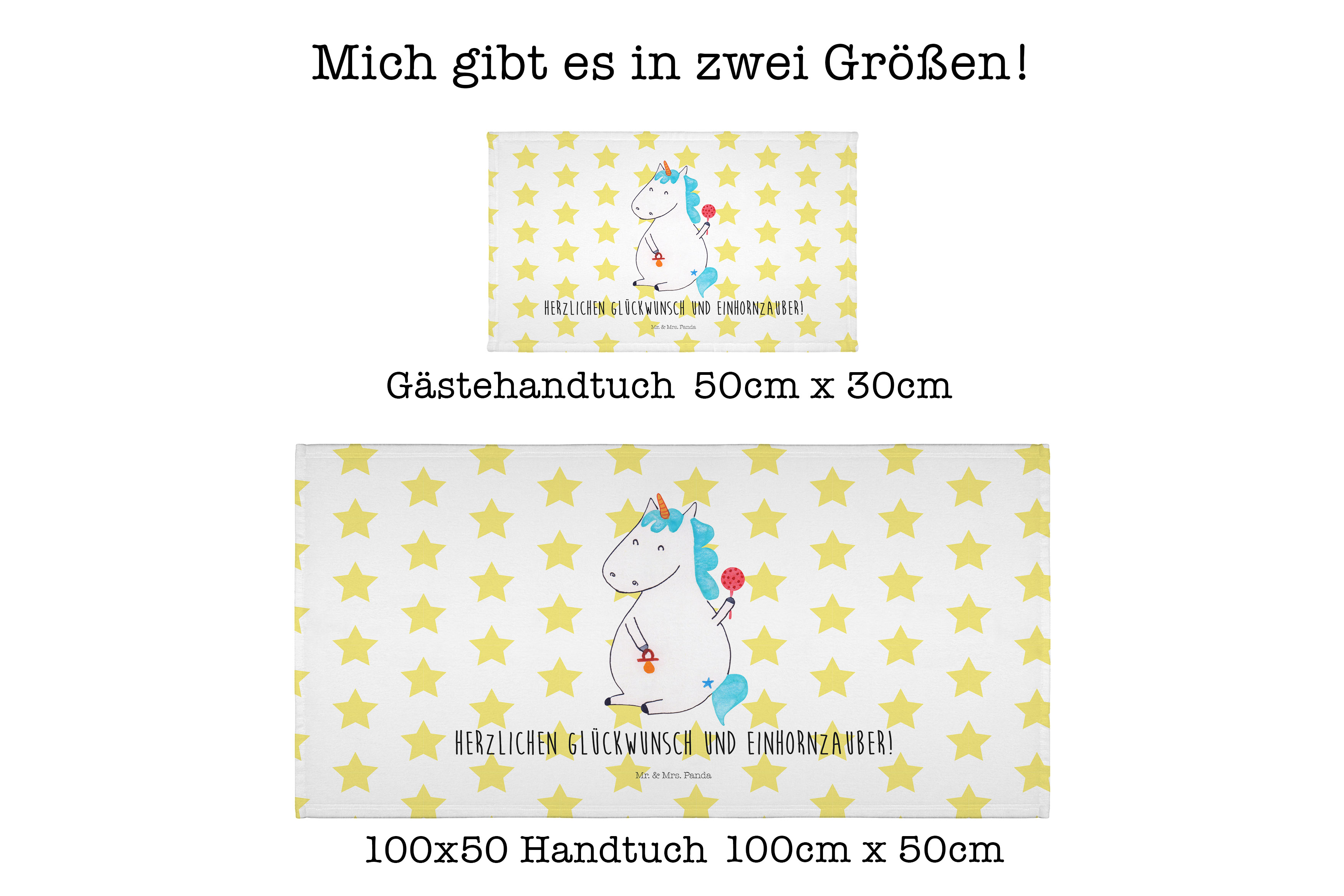 Handtuch Einhorn Baby