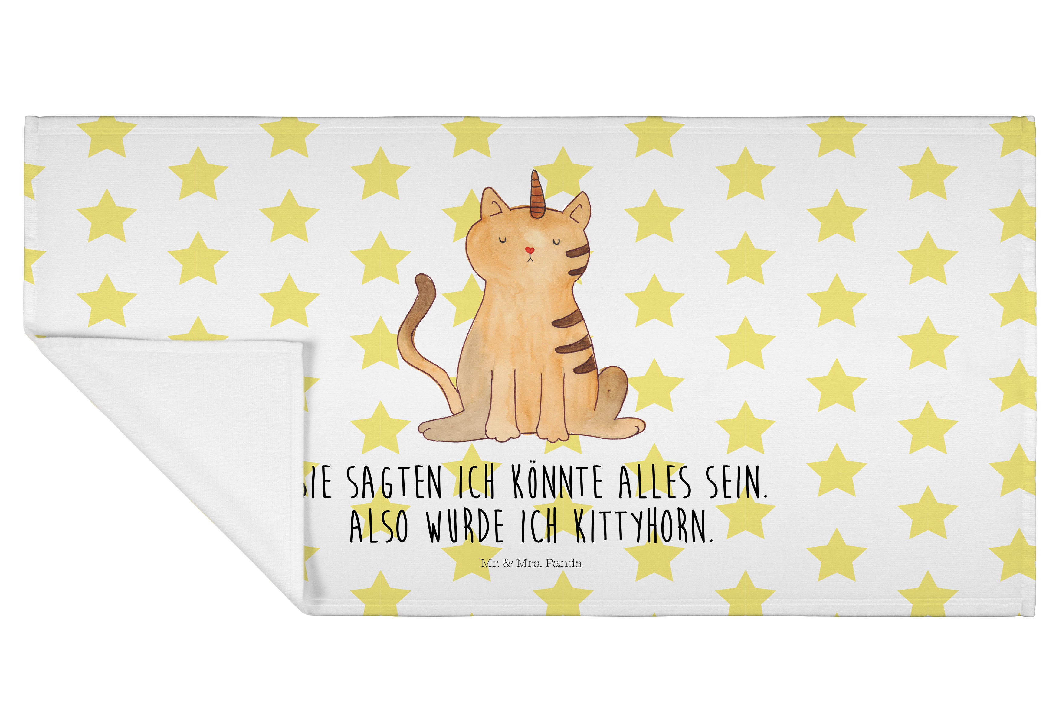 Handtuch Einhorn Katze