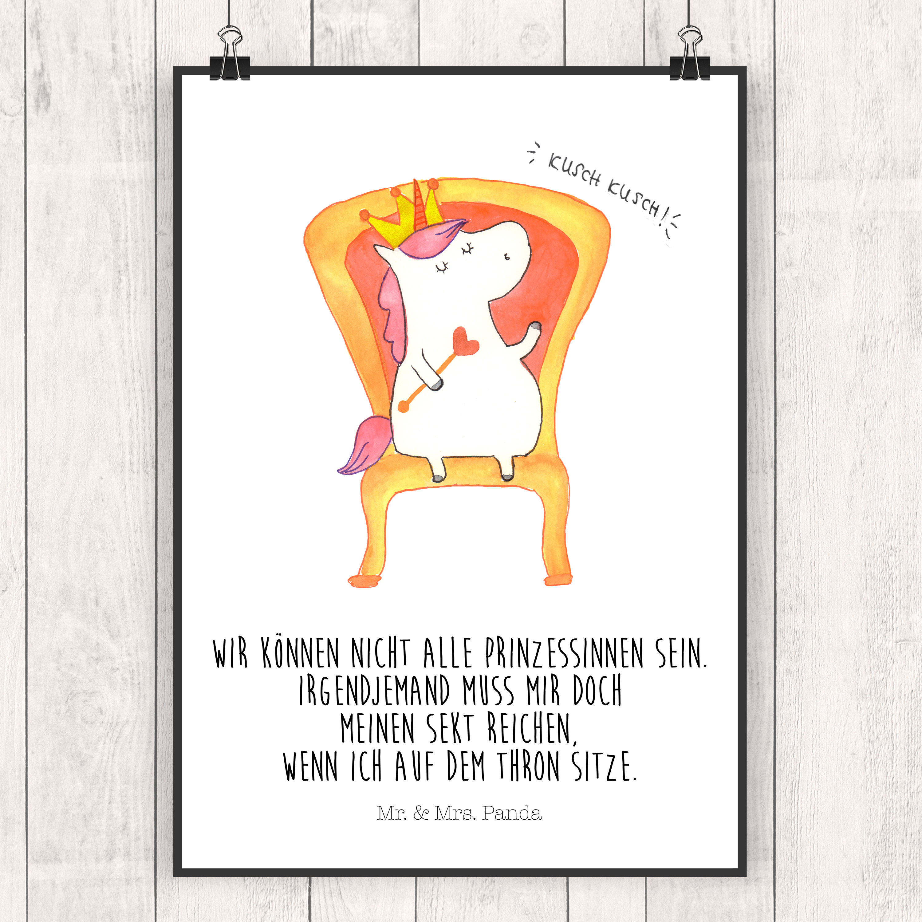 Poster Einhorn Prinzessin