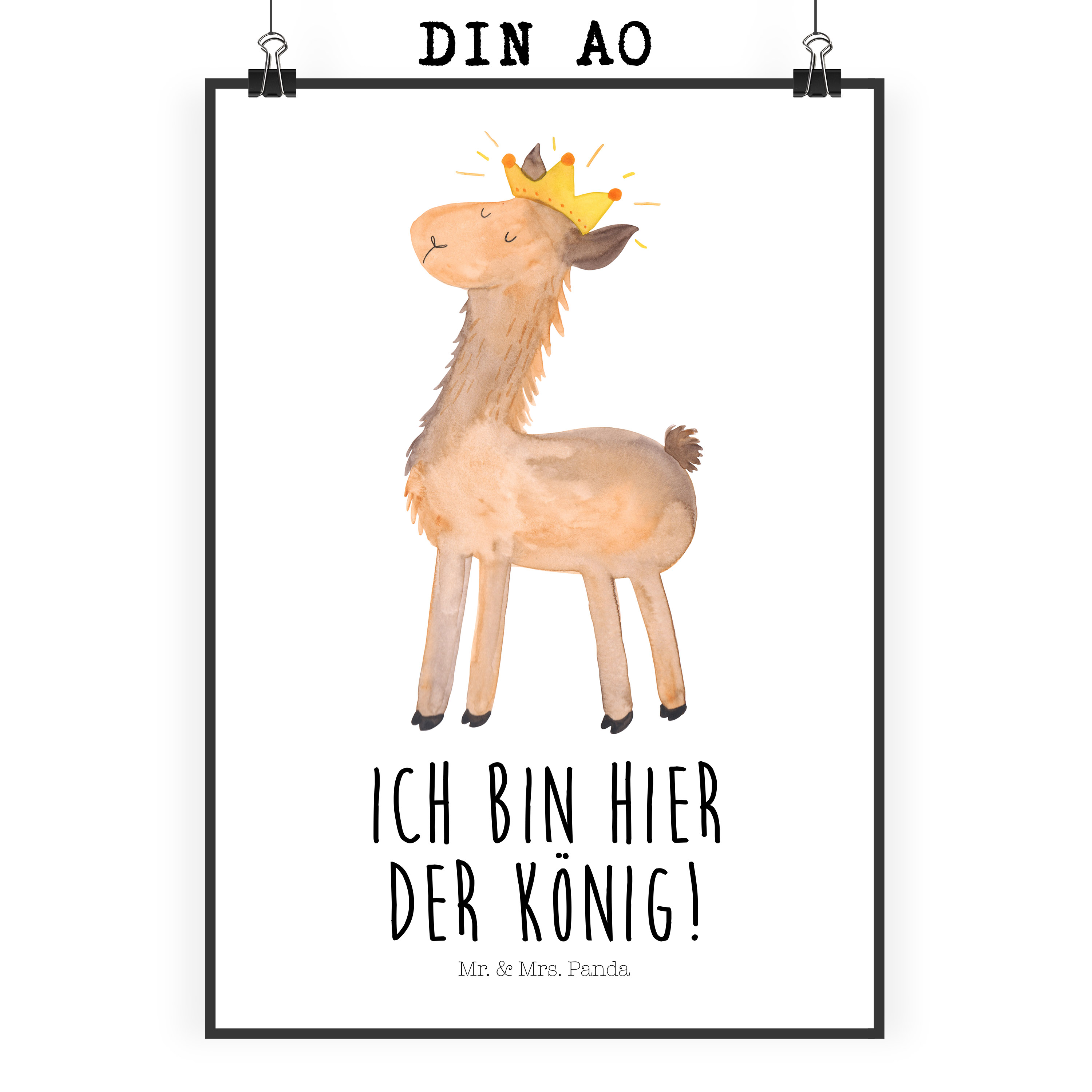 Poster Lama König