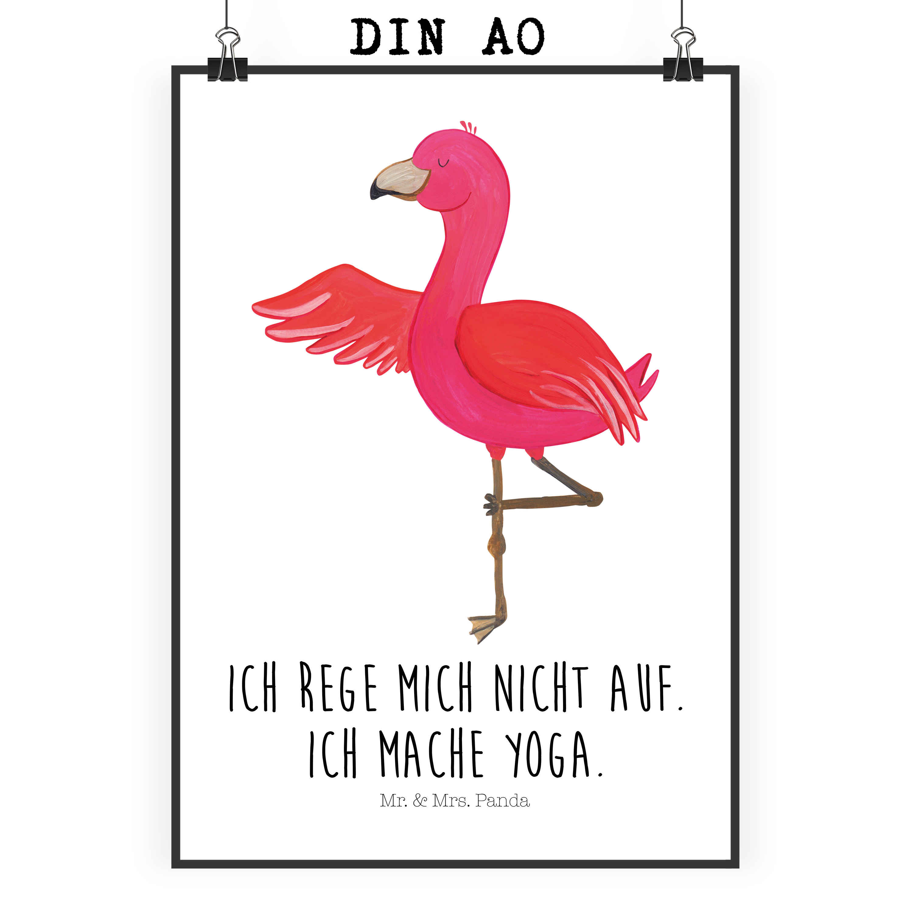 Poster Flamingo Yoga