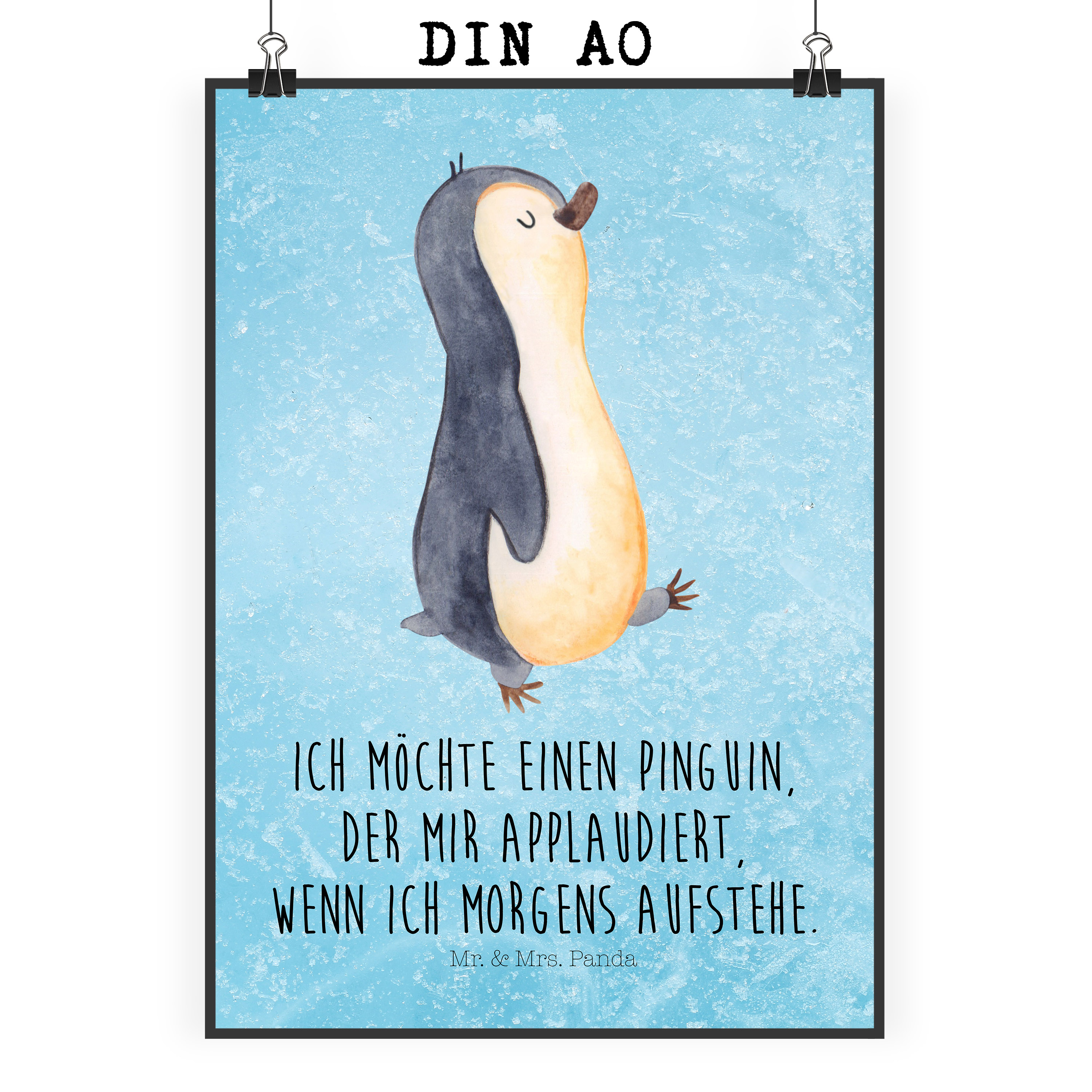 Poster Pinguin marschieren