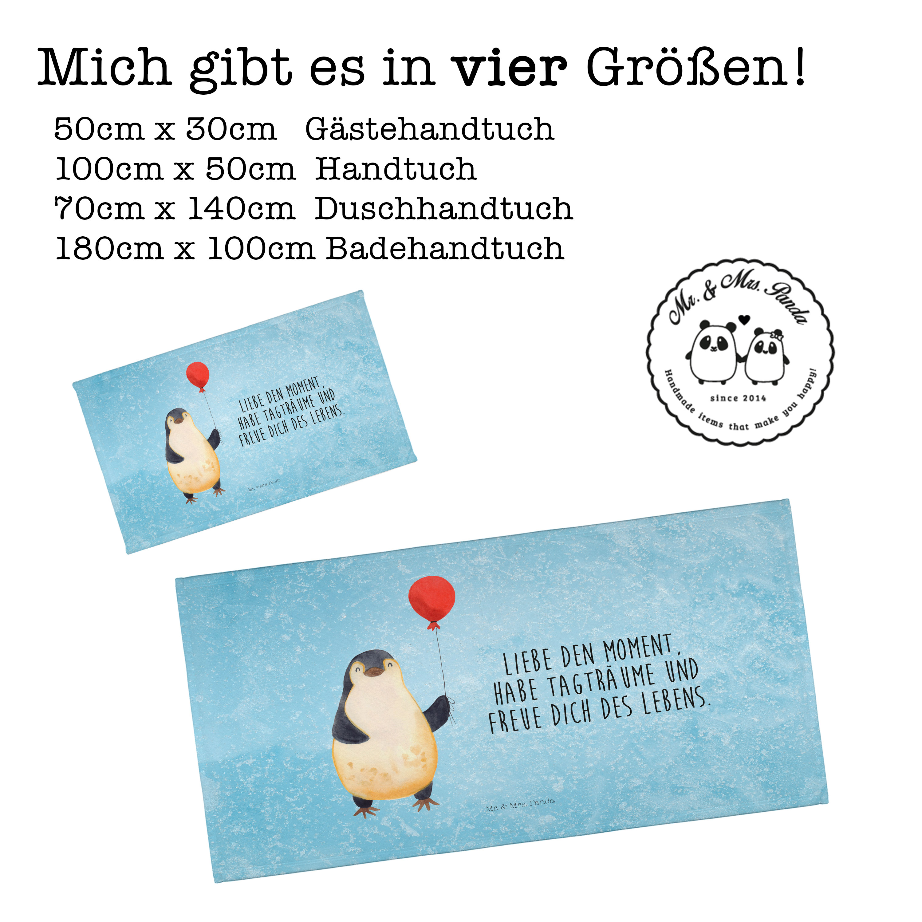 Handtuch Pinguin Luftballon