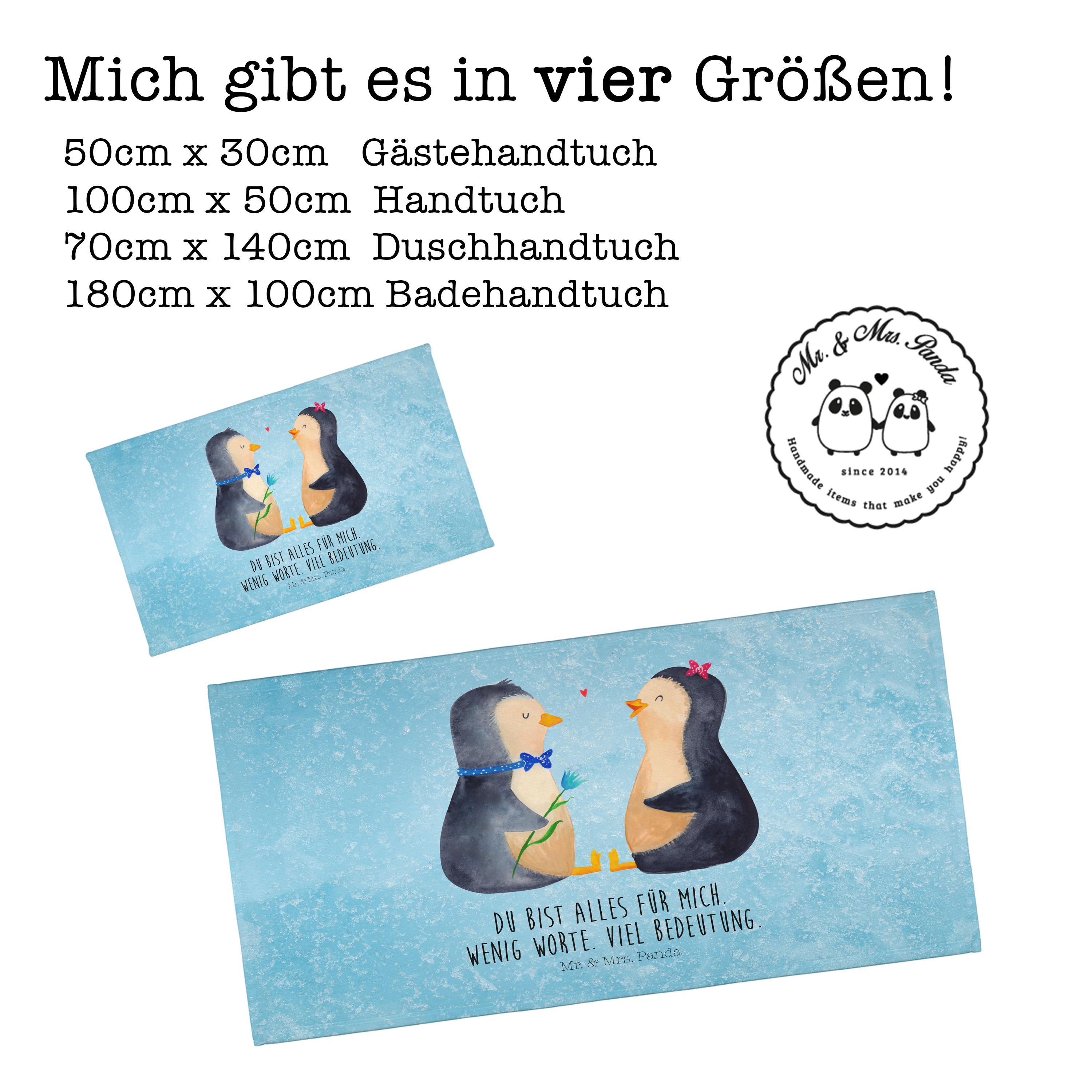 Handtuch Pinguin Pärchen