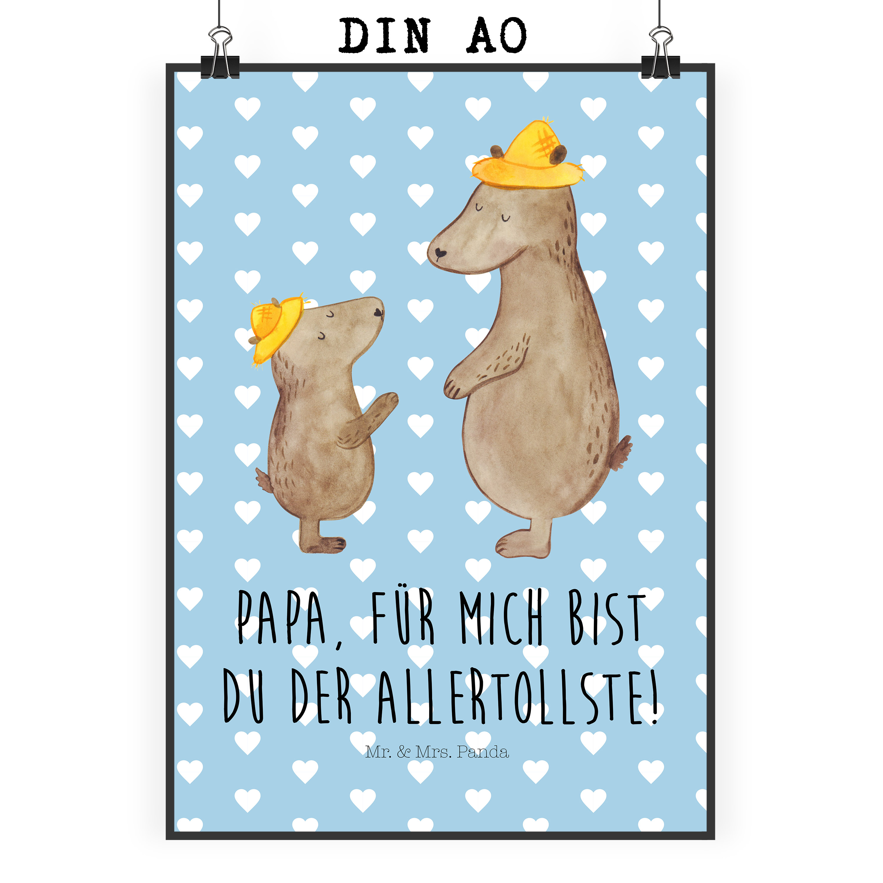 Poster Bären mit Hut