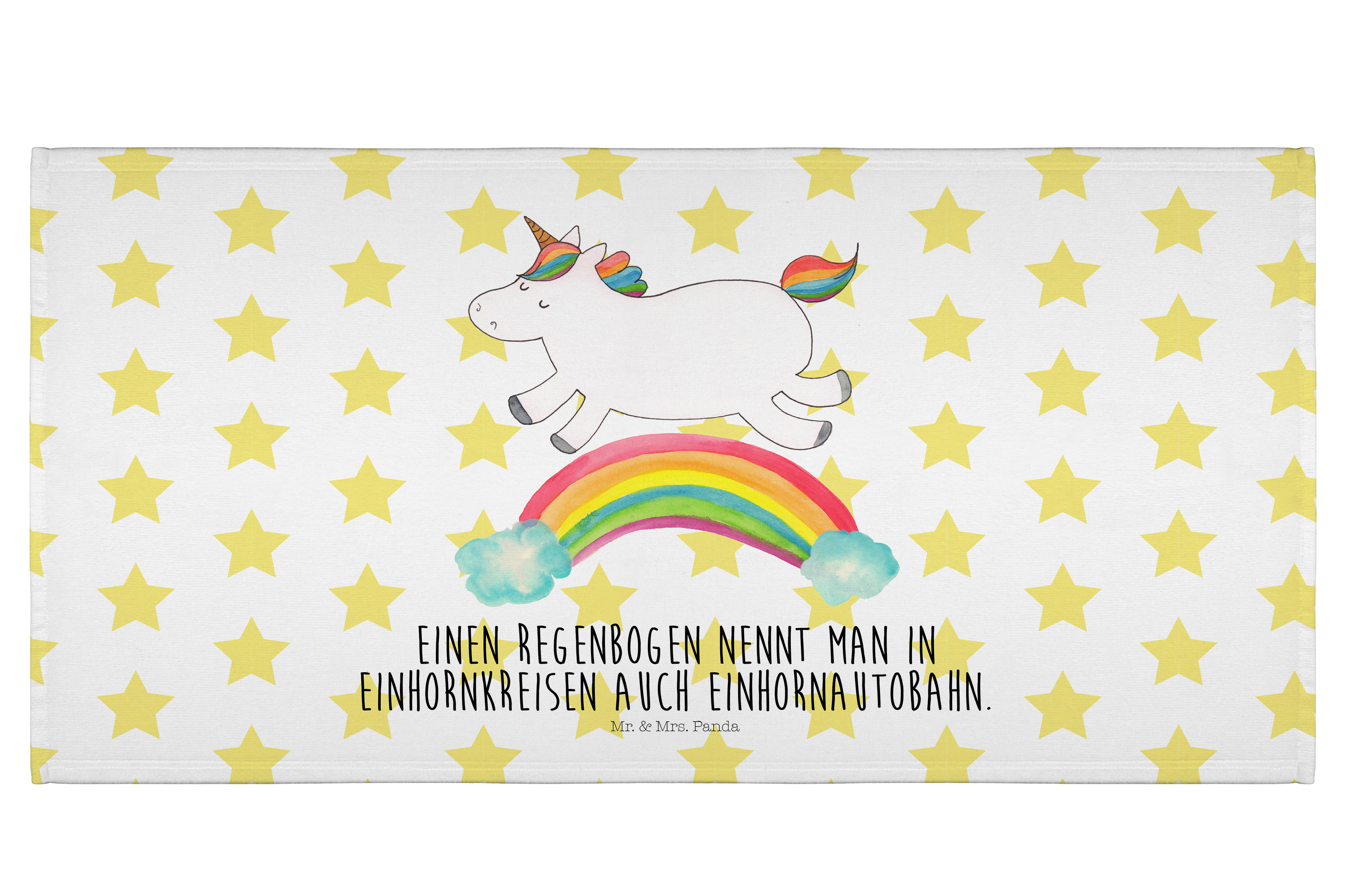 Handtuch Einhorn Regenbogen