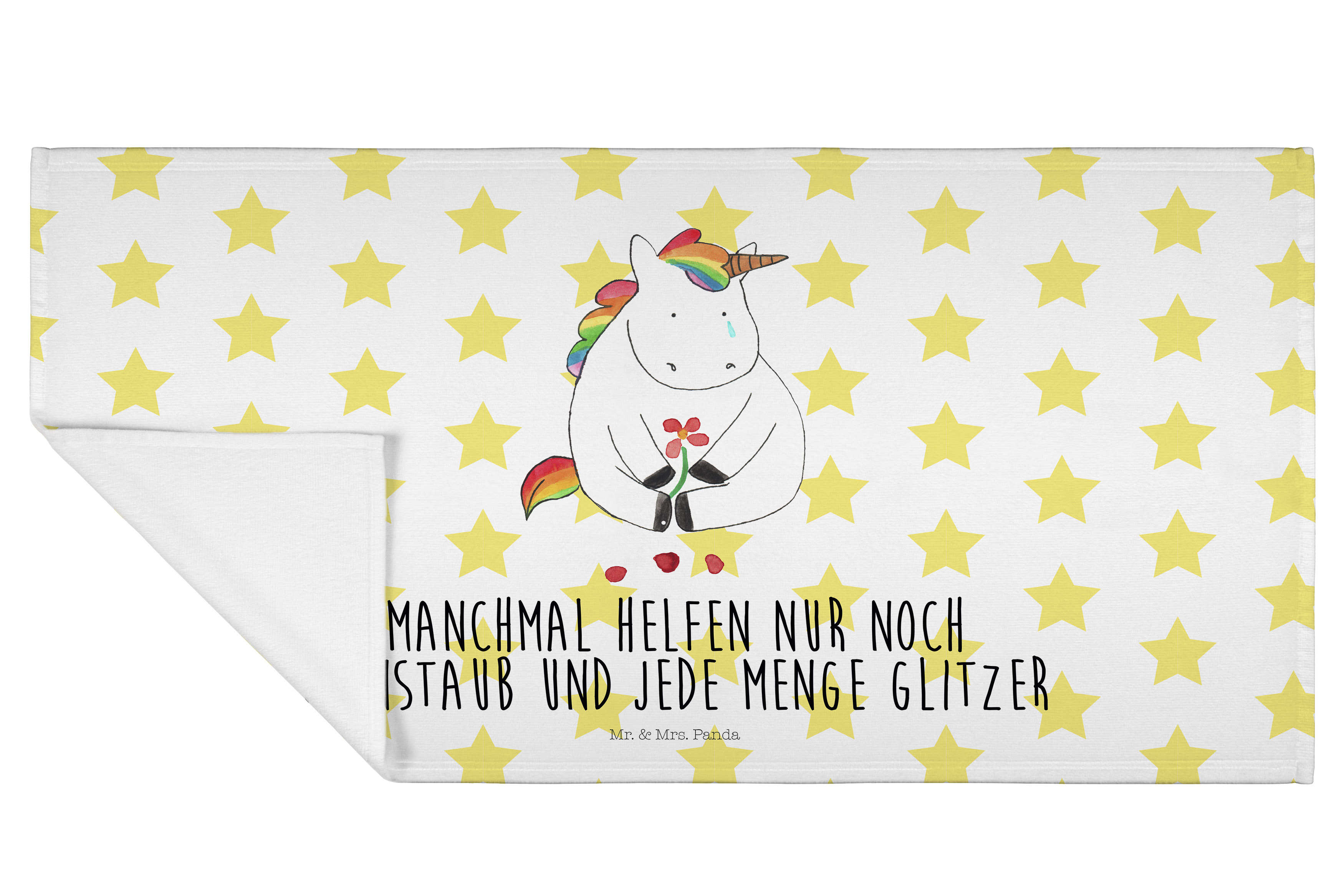 Handtuch Einhorn Traurig