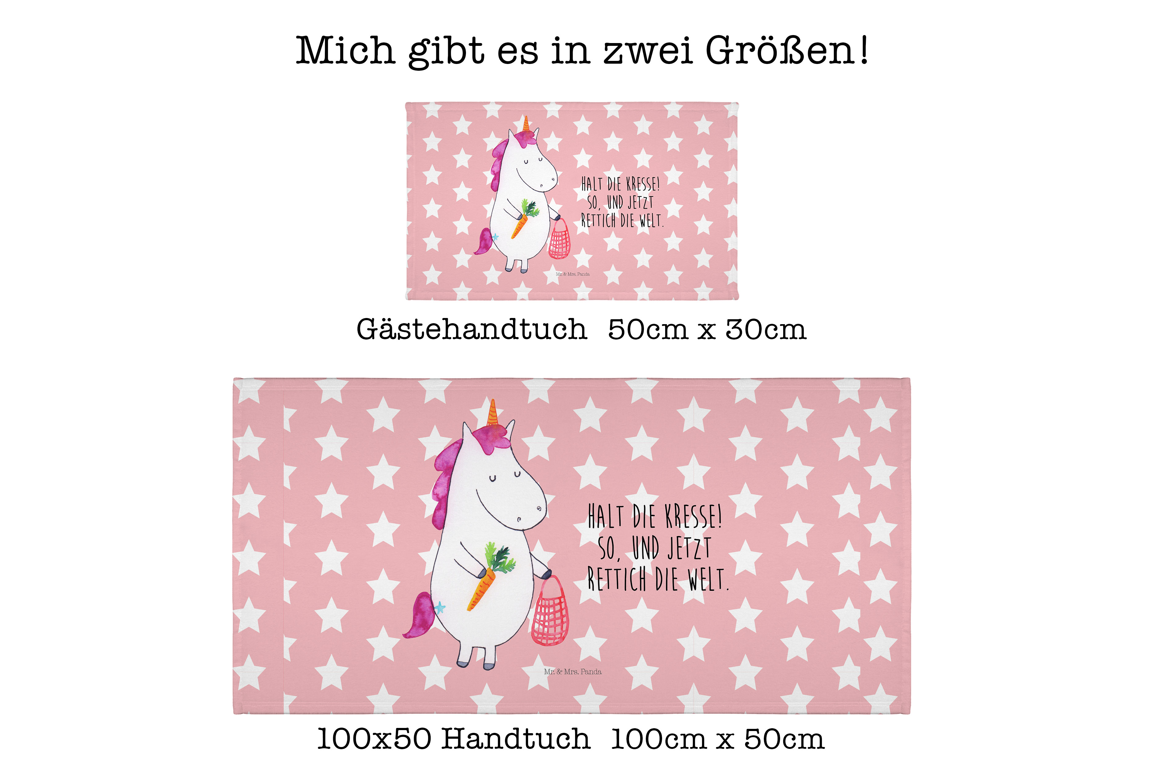 Handtuch Einhorn Gemüse