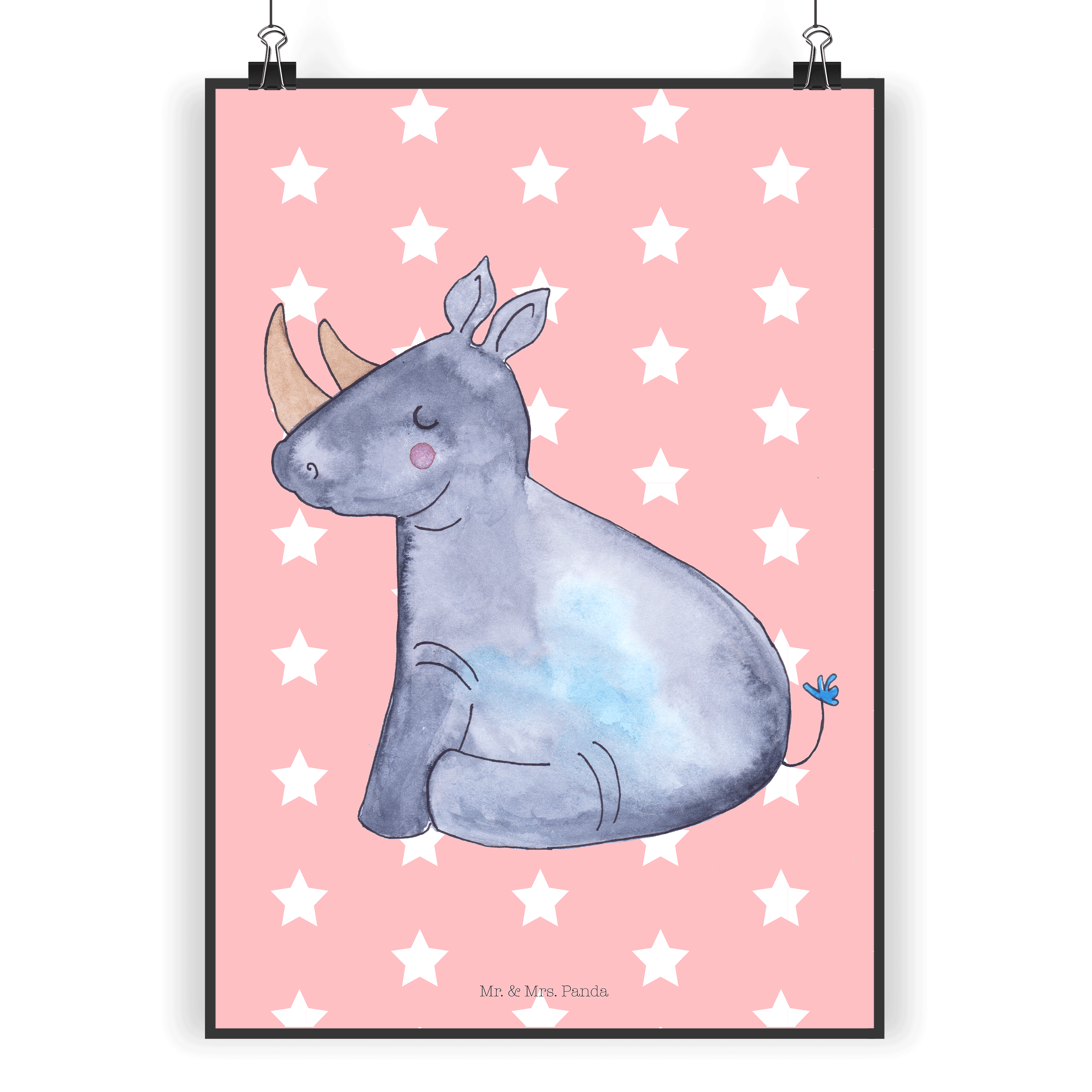 Poster Einhorn Nashorn