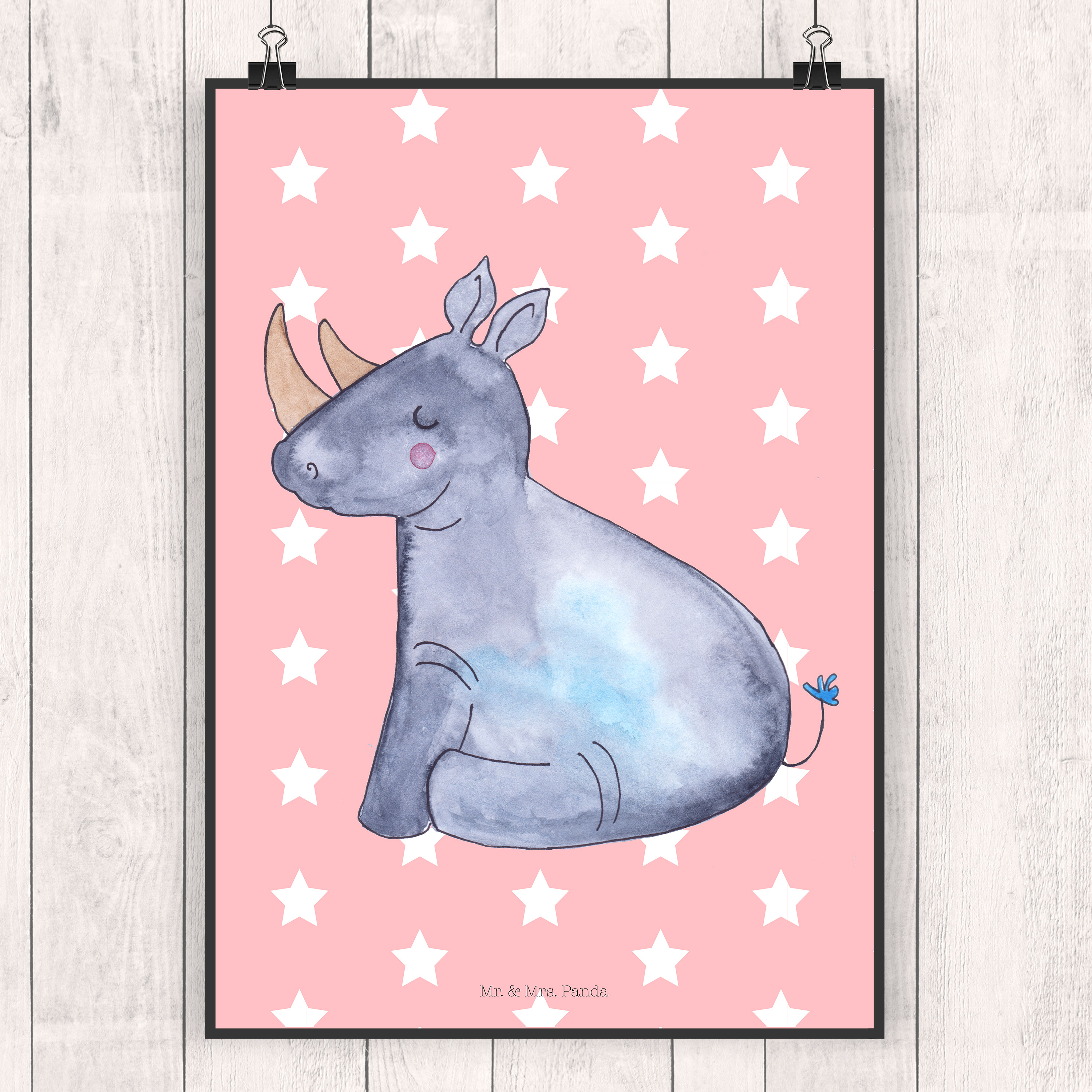 Poster Einhorn Nashorn