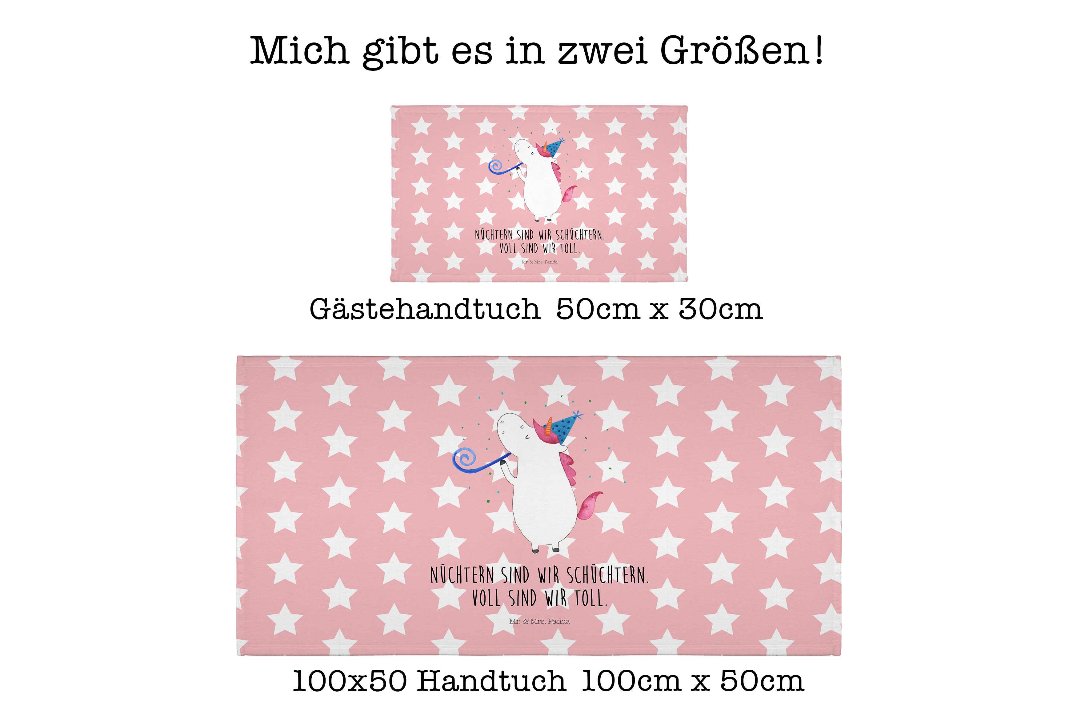 Handtuch Einhorn Party