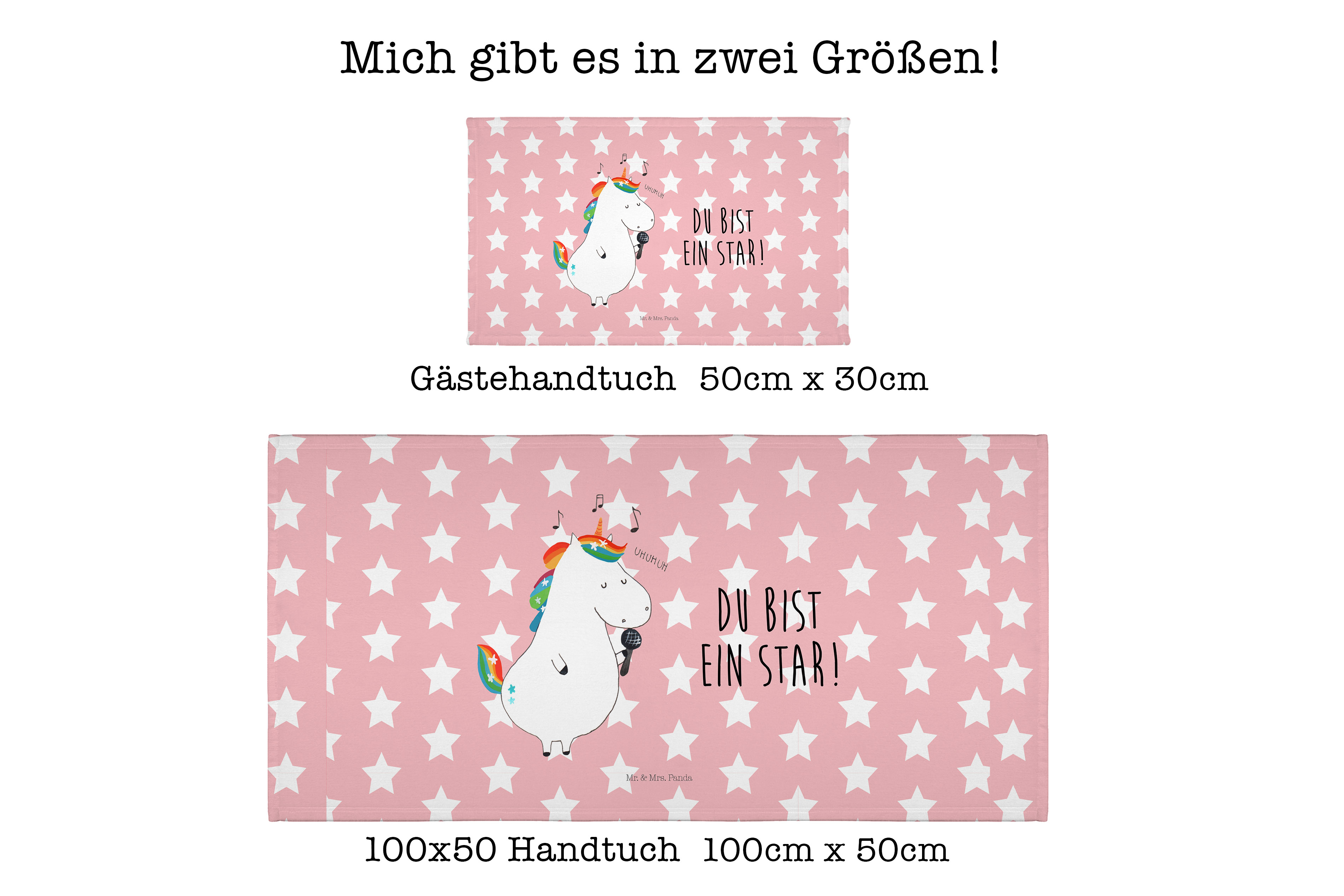 Handtuch Einhorn Sänger