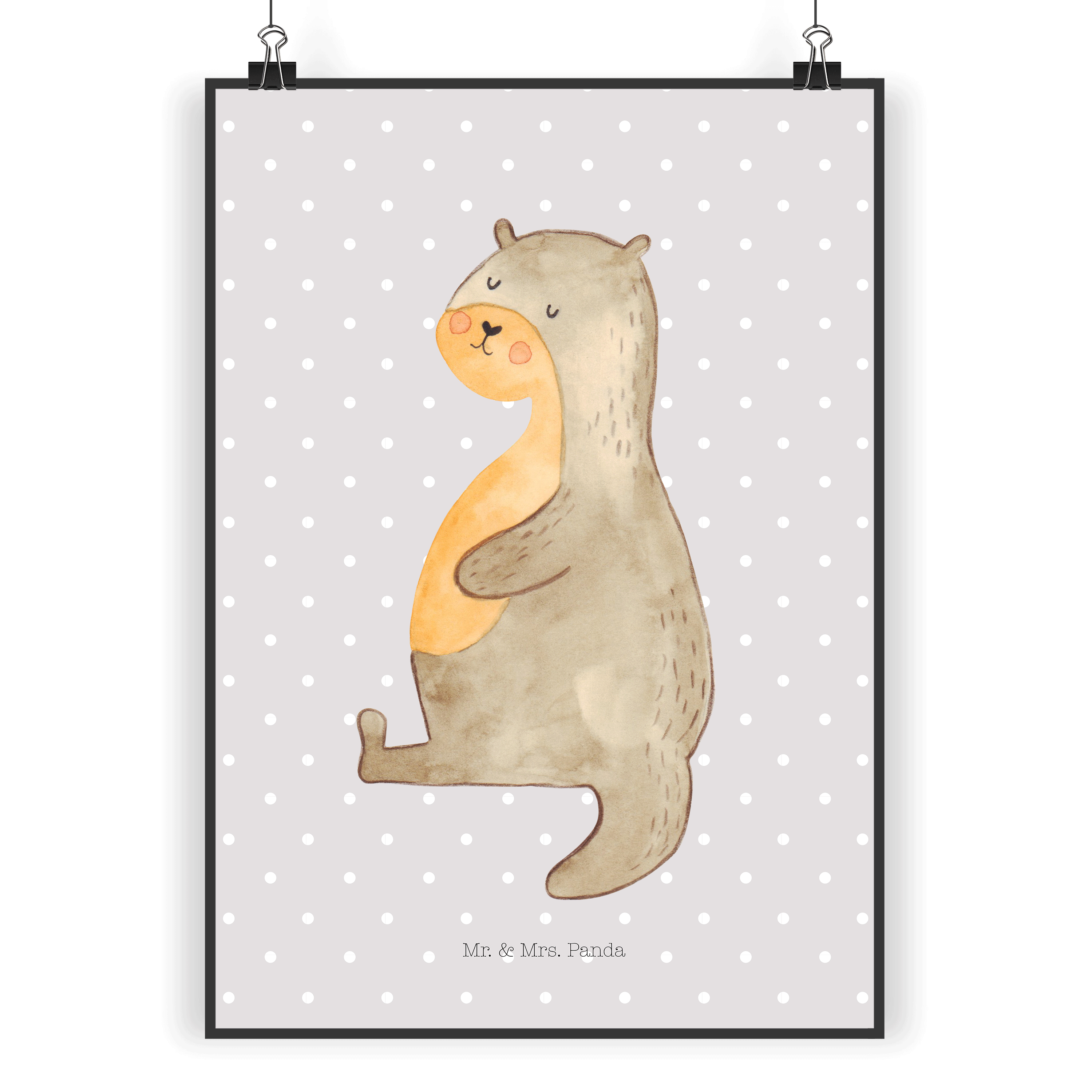 Poster Otter Bauch