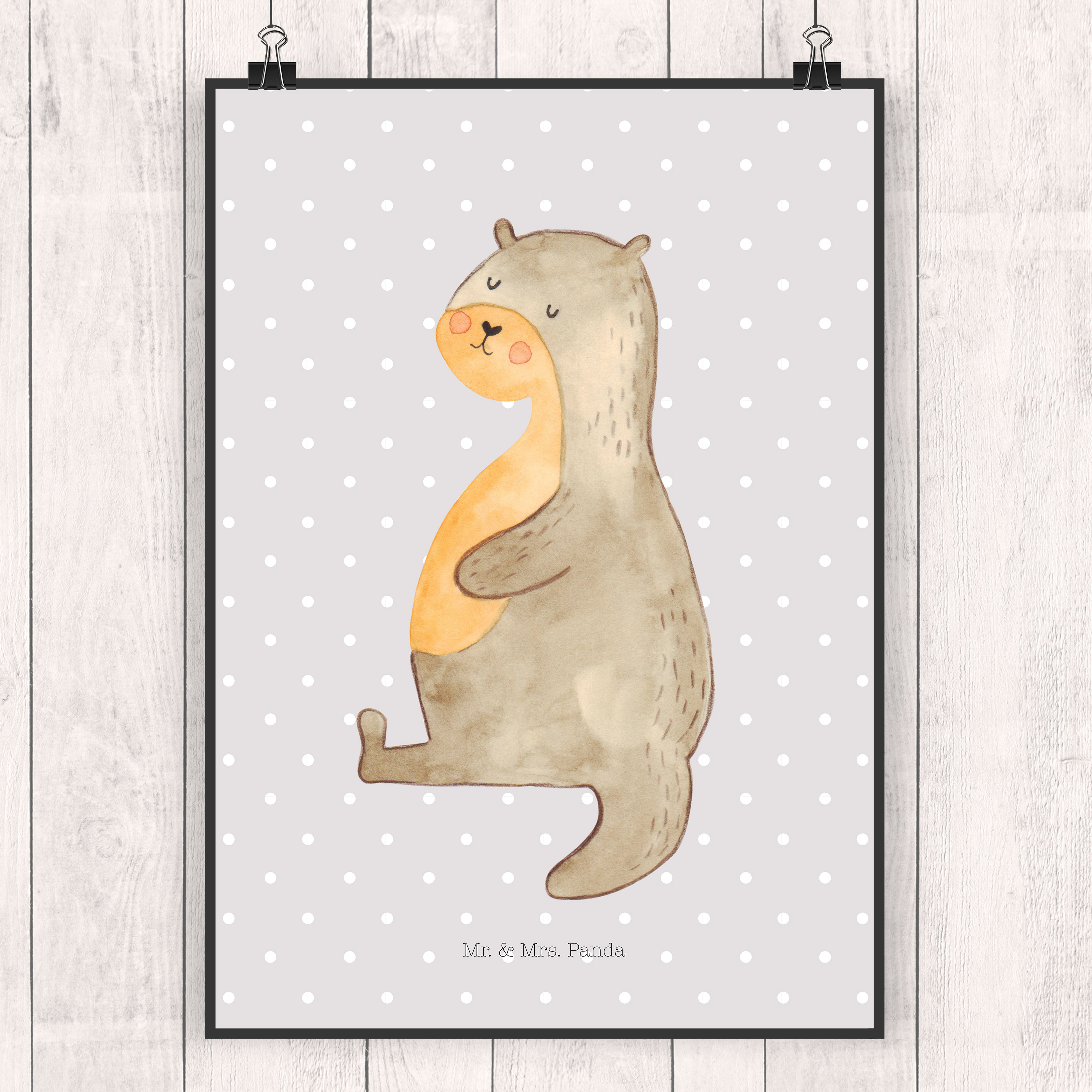 Poster Otter Bauch