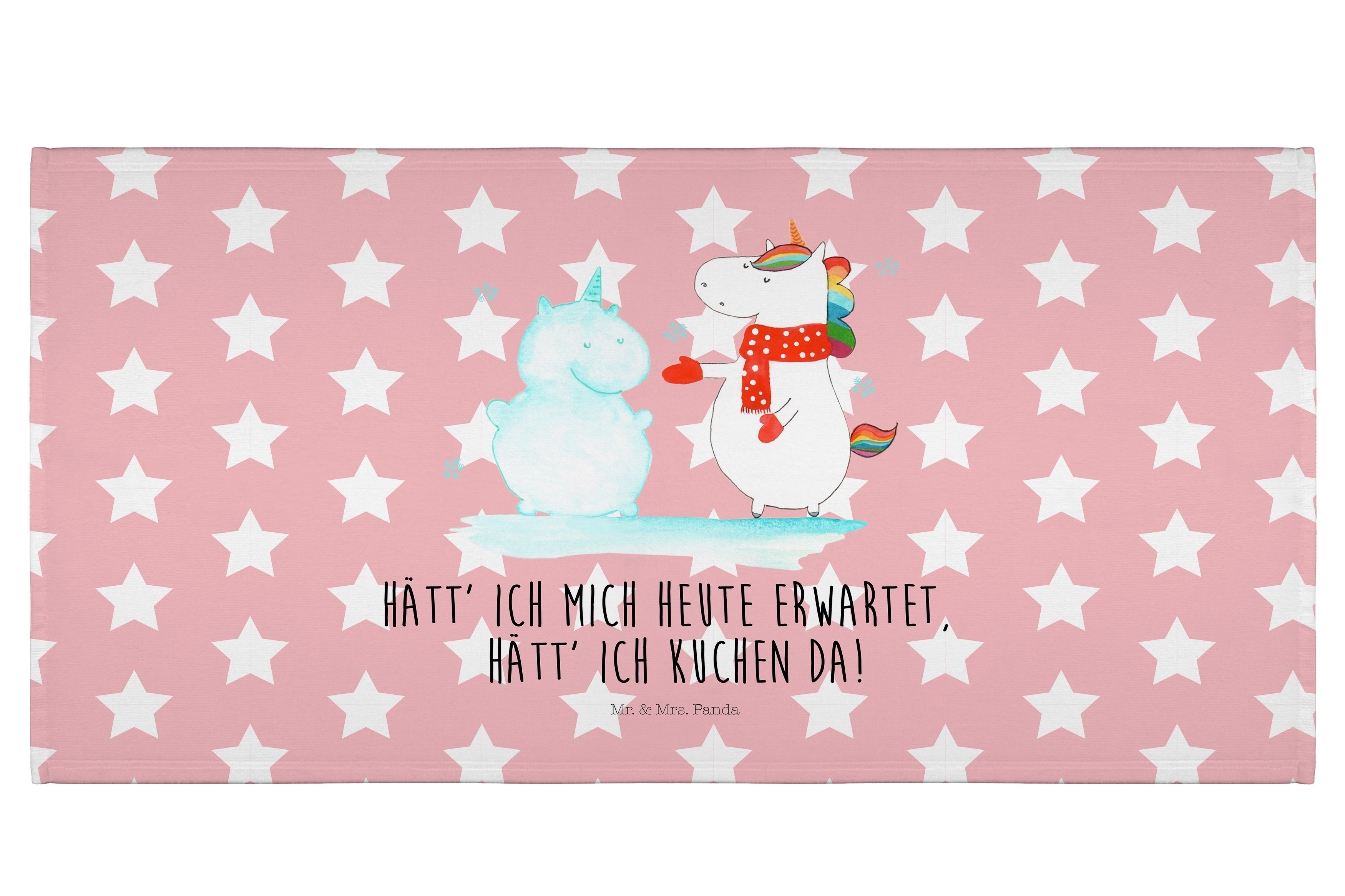 Handtuch Einhorn Schneemann