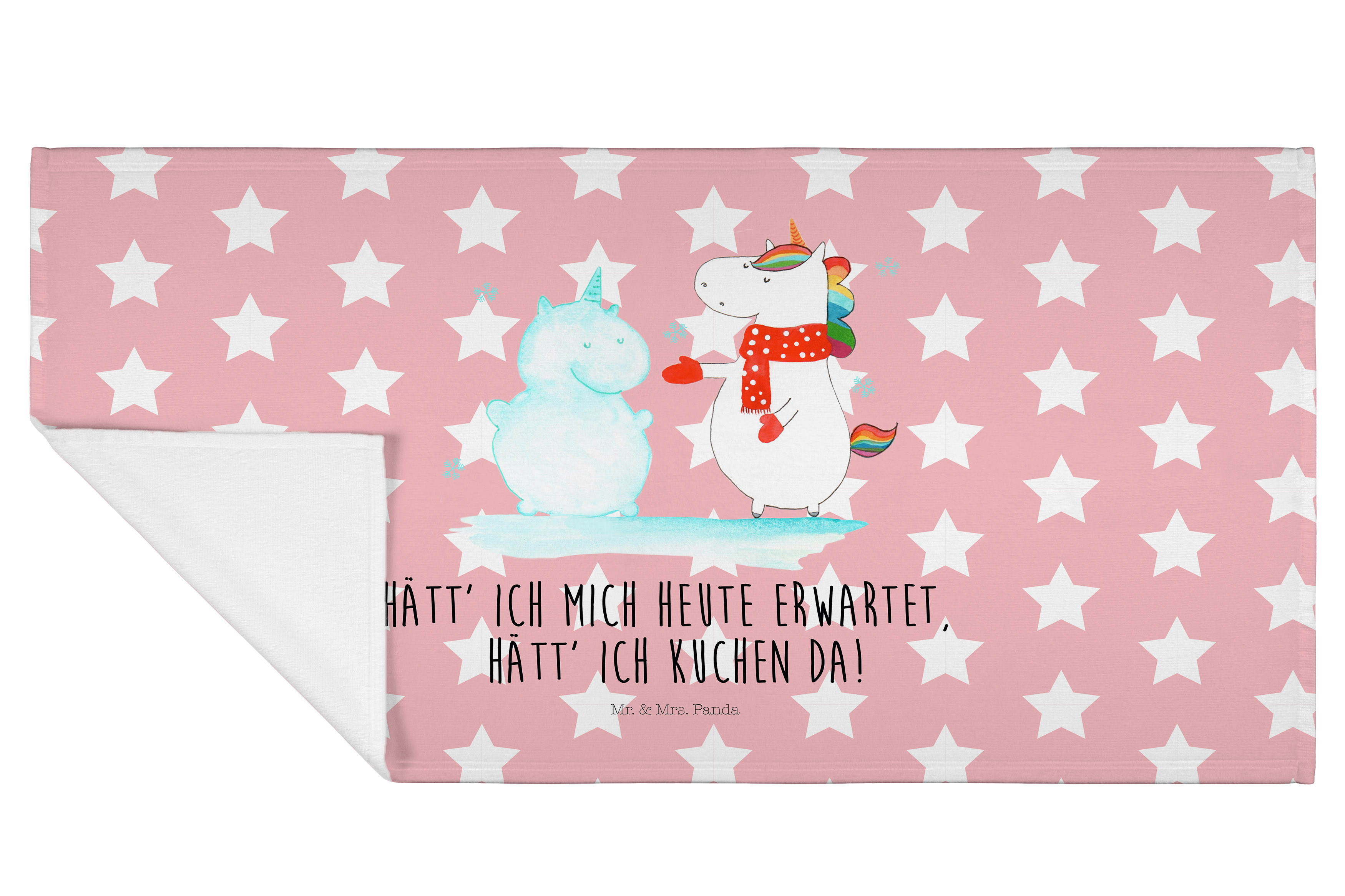 Handtuch Einhorn Schneemann