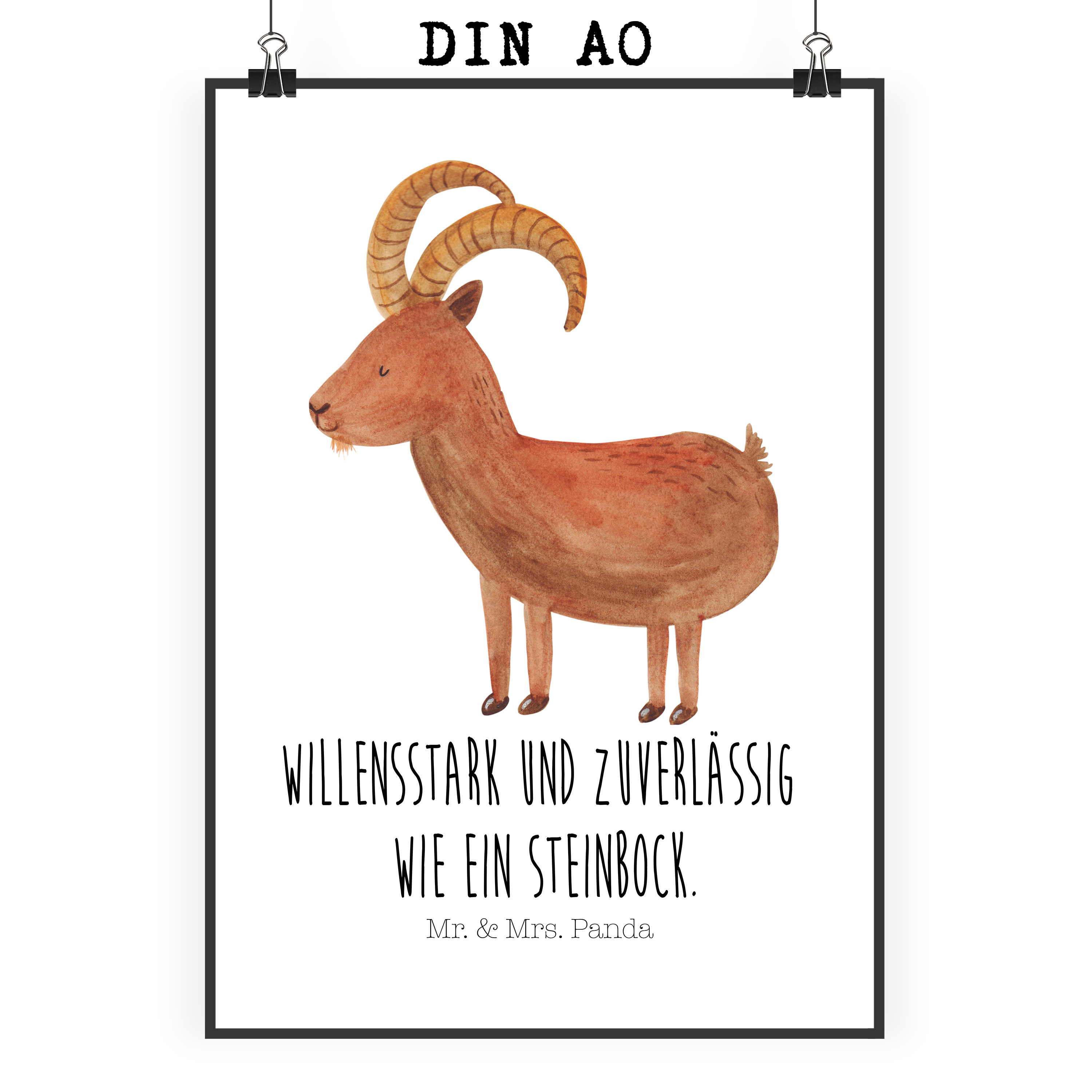 Poster Sternzeichen Steinbock