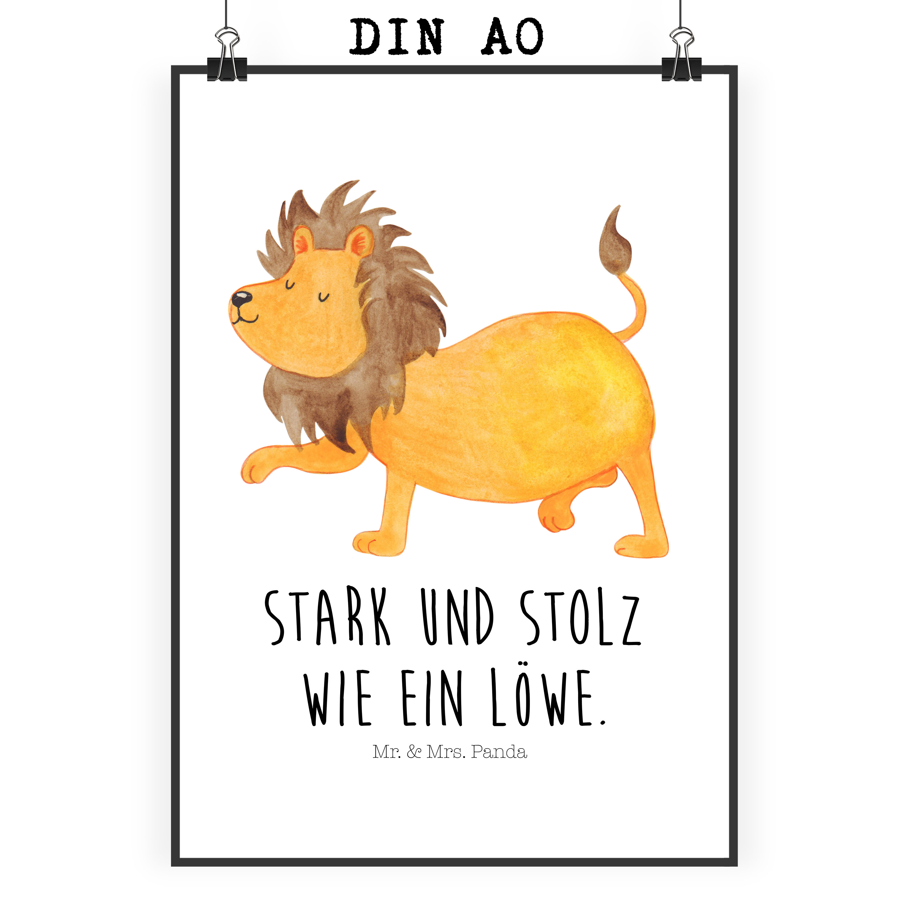 Poster Sternzeichen Löwe