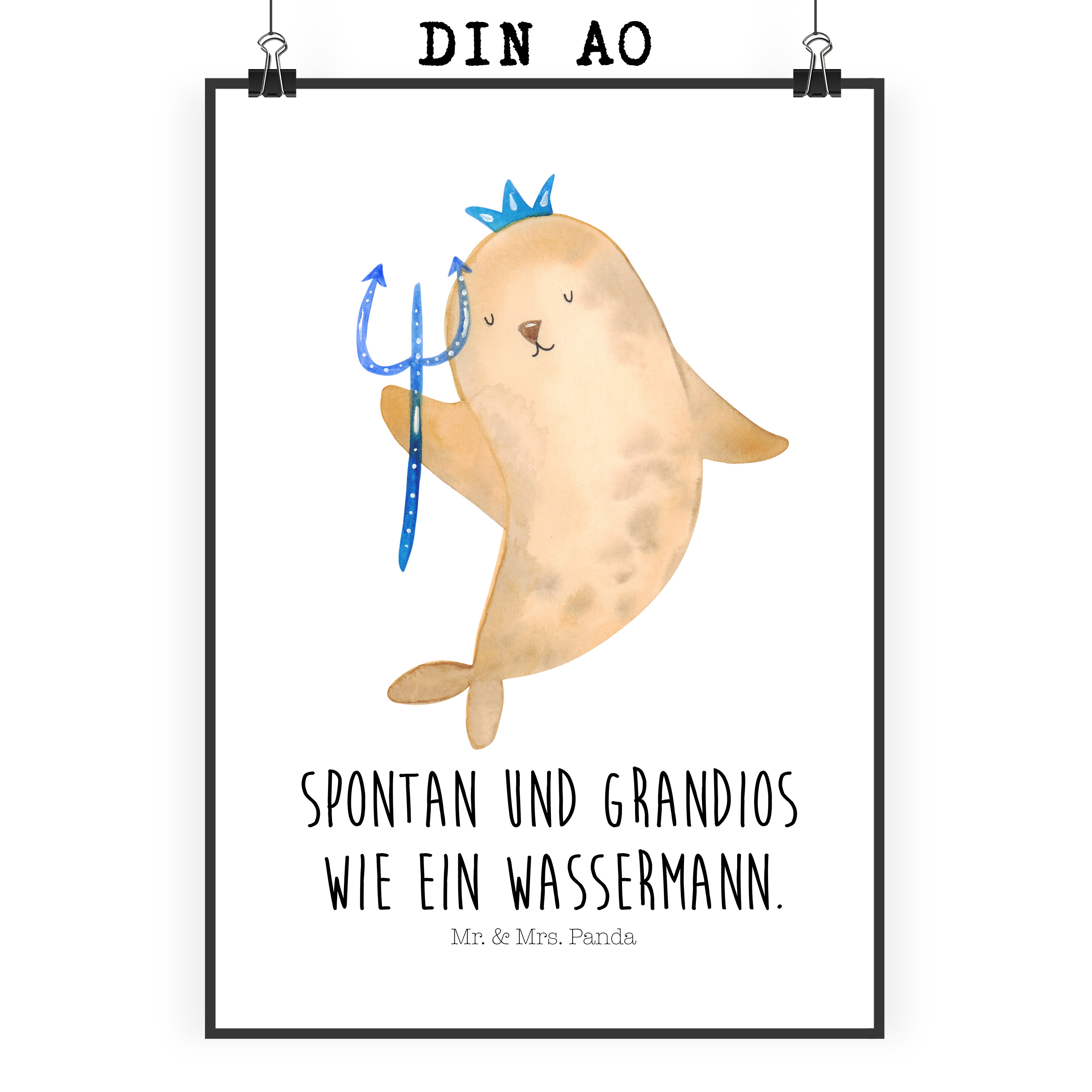 Poster Sternzeichen Wassermann