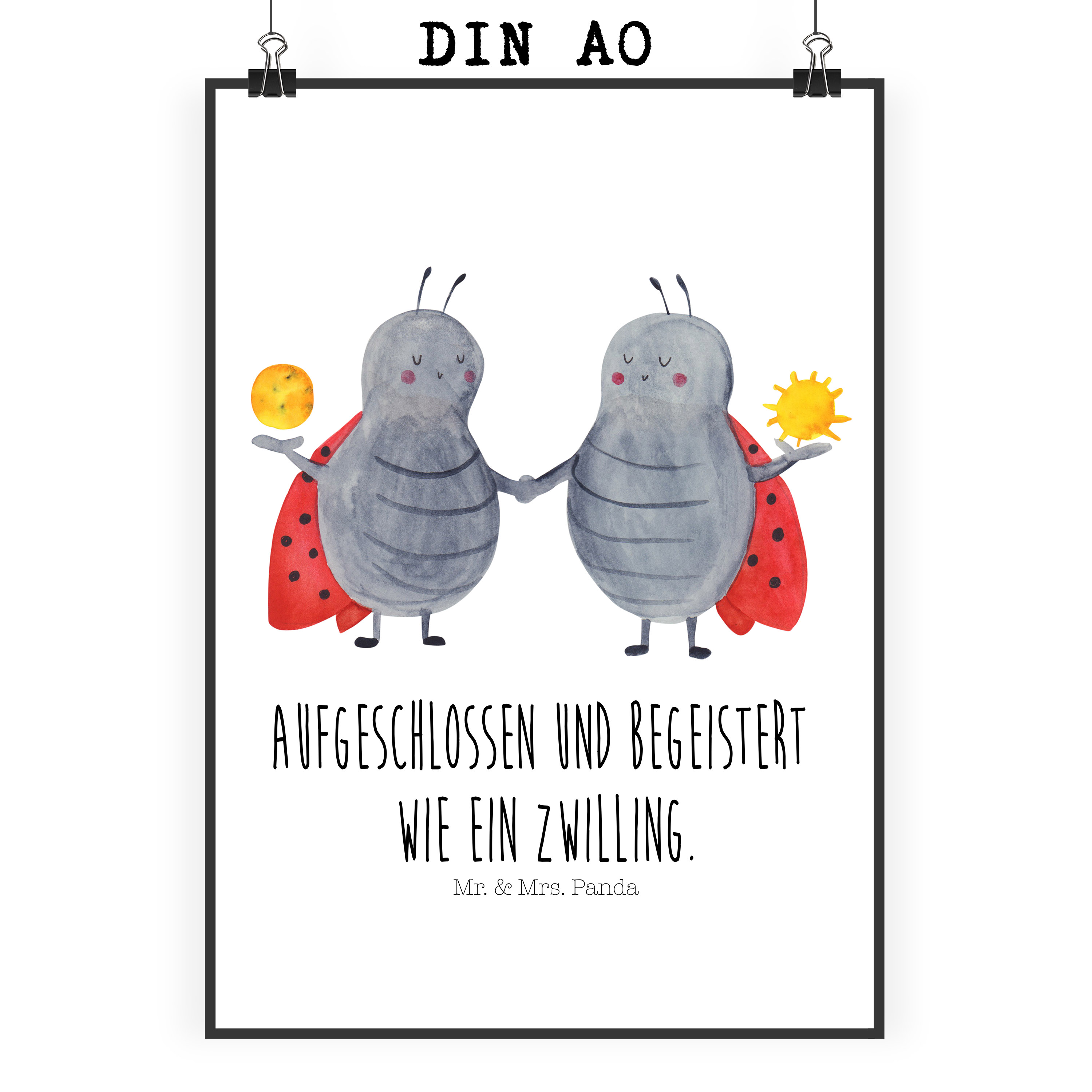 Poster Sternzeichen Zwilling