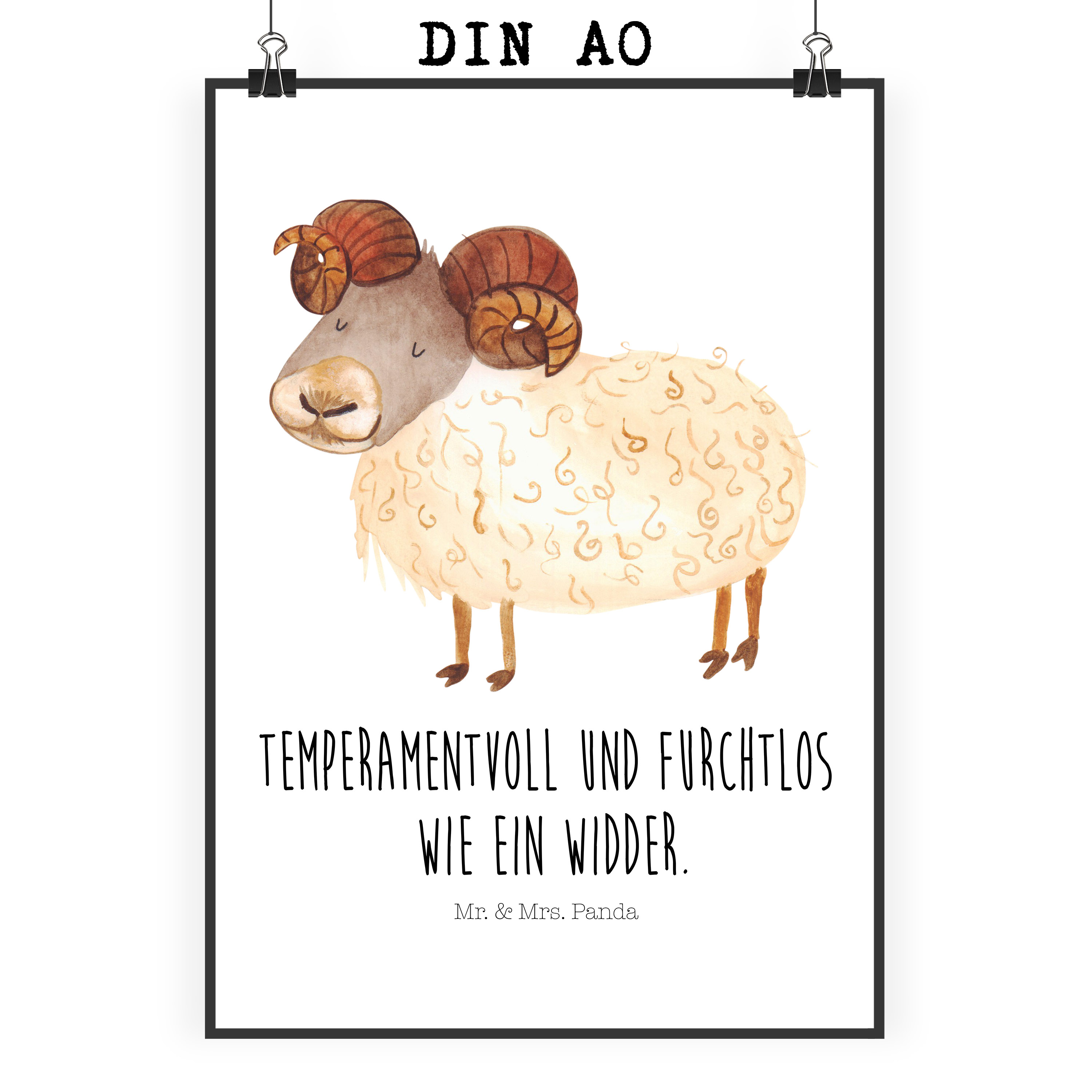 Poster Sternzeichen Widder