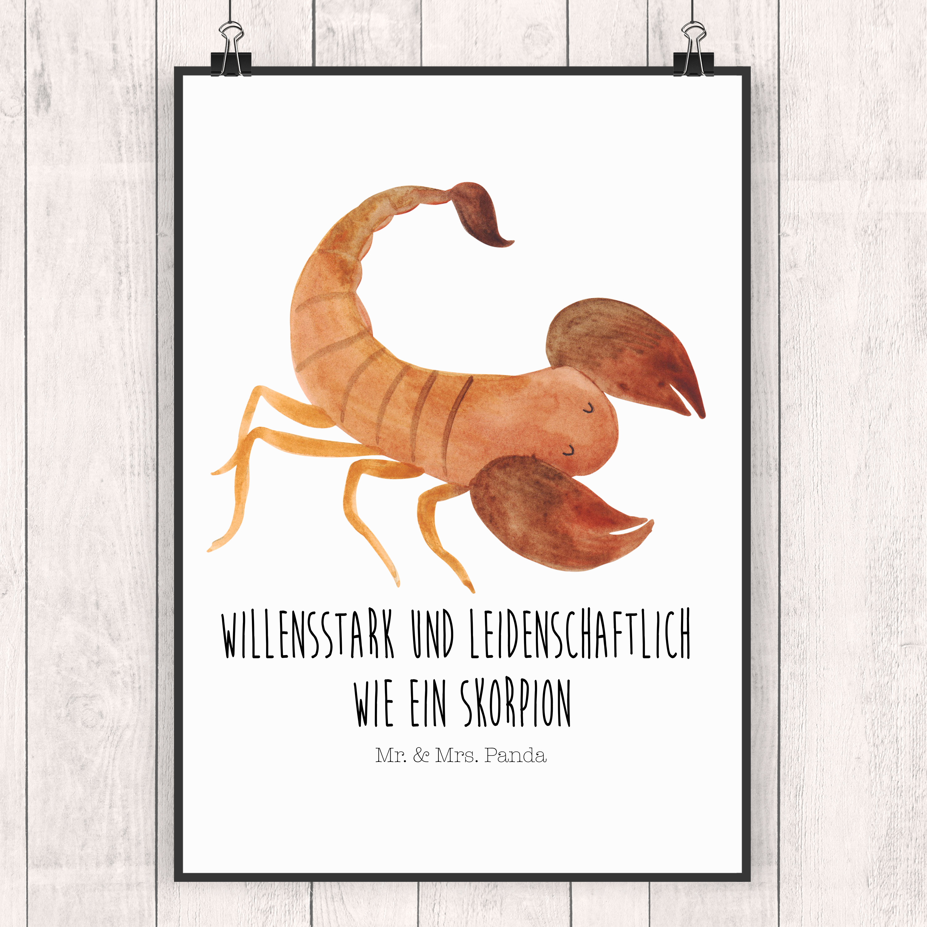 Poster Sternzeichen Skorpion