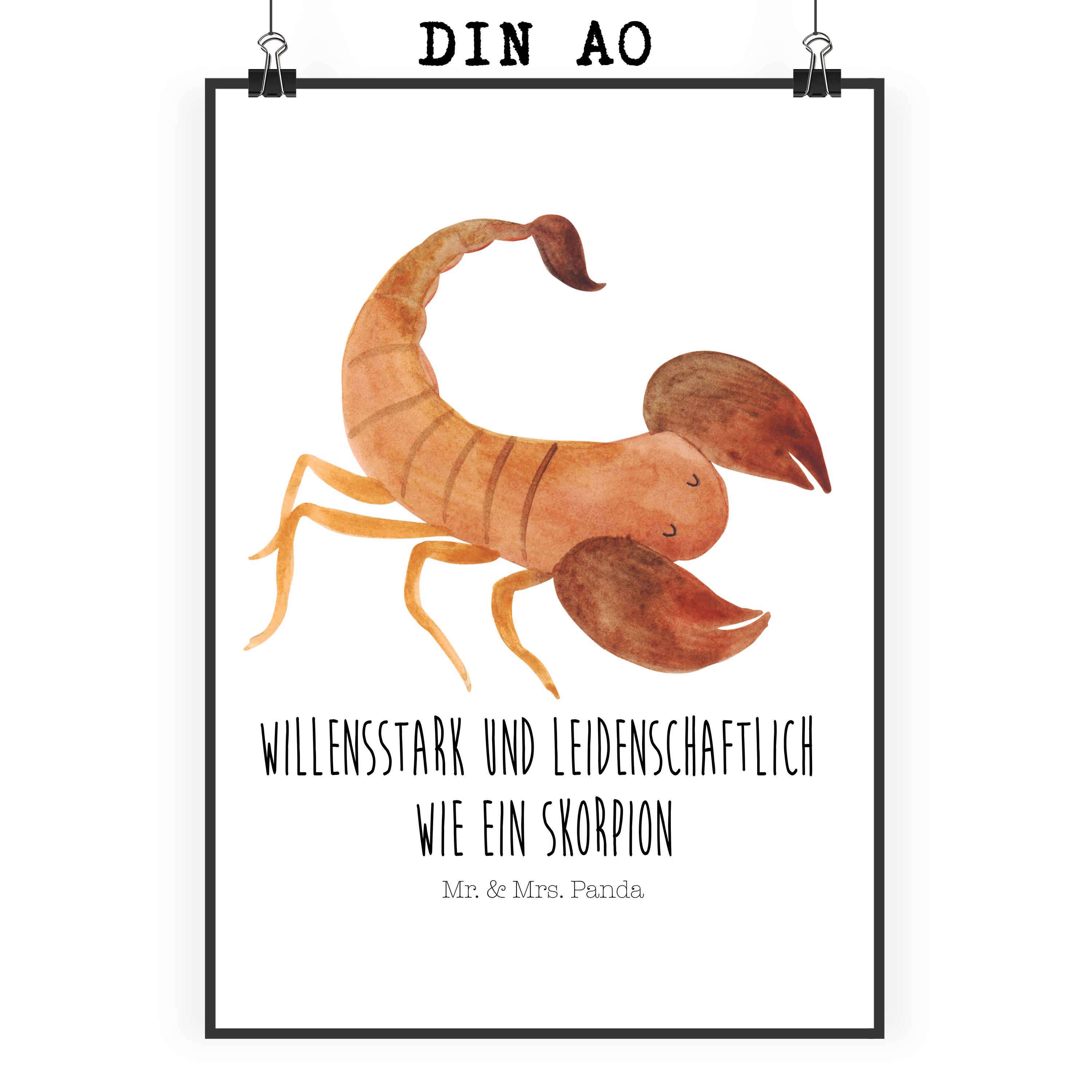 Poster Sternzeichen Skorpion