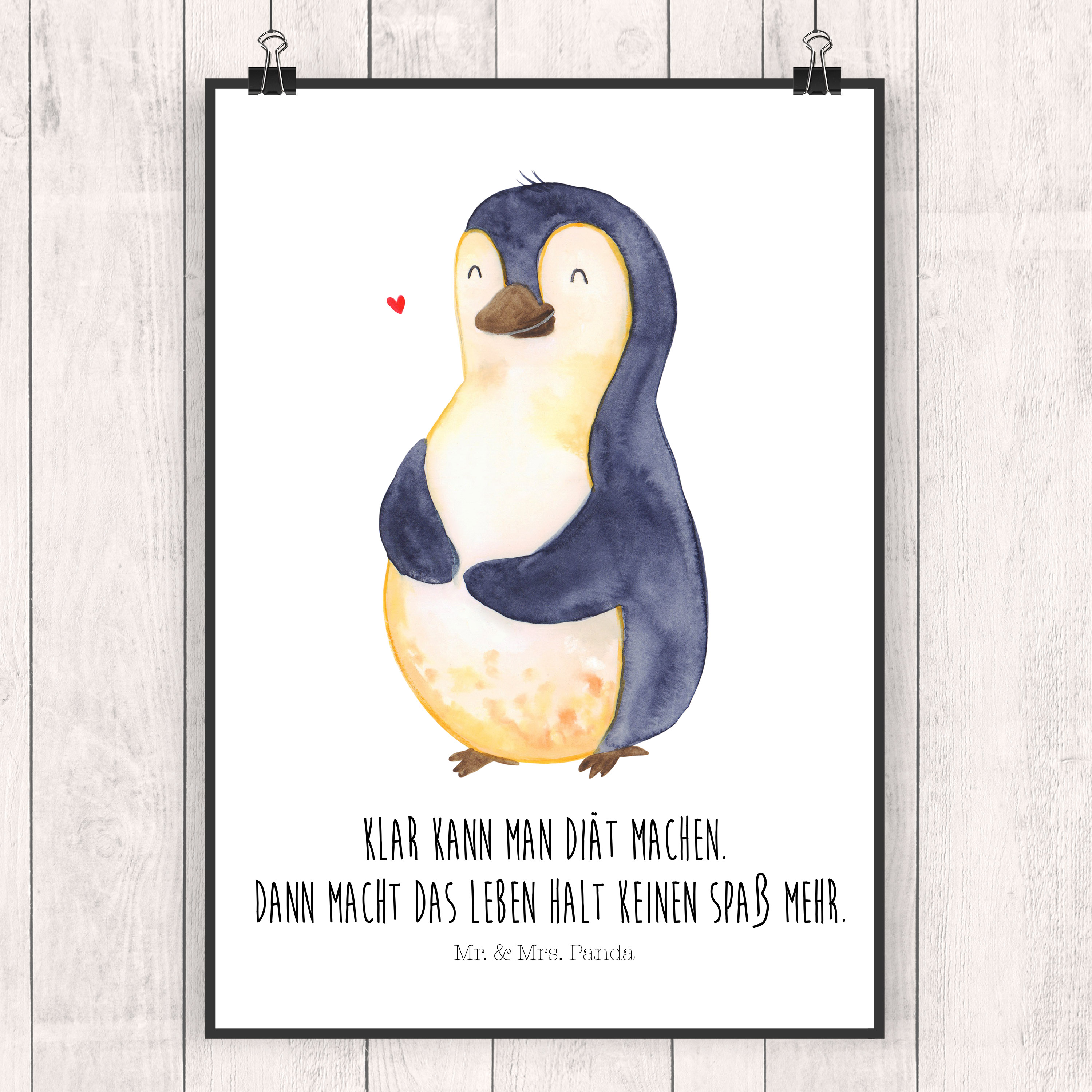 Poster Pinguin Diät