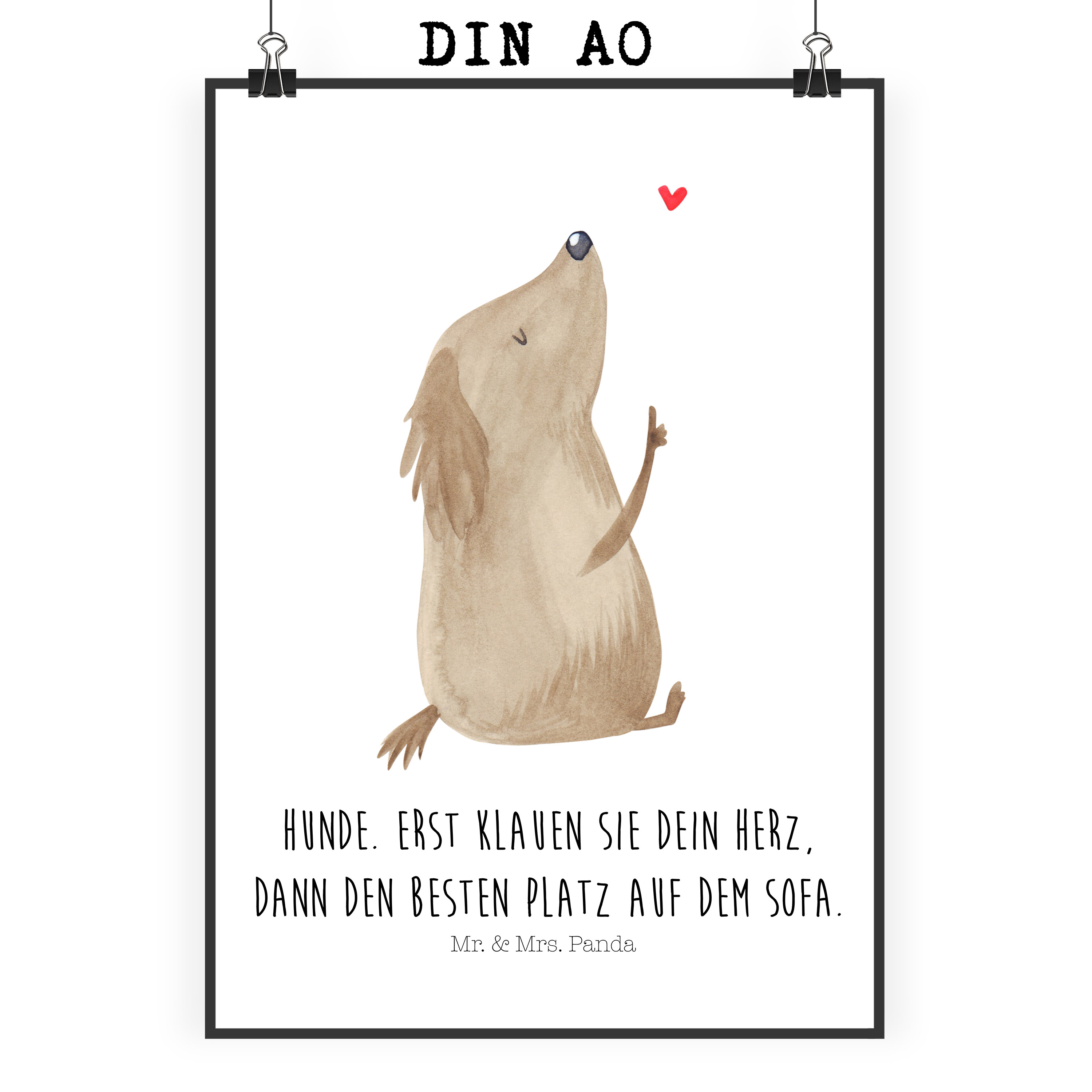 Poster Hund Liebe