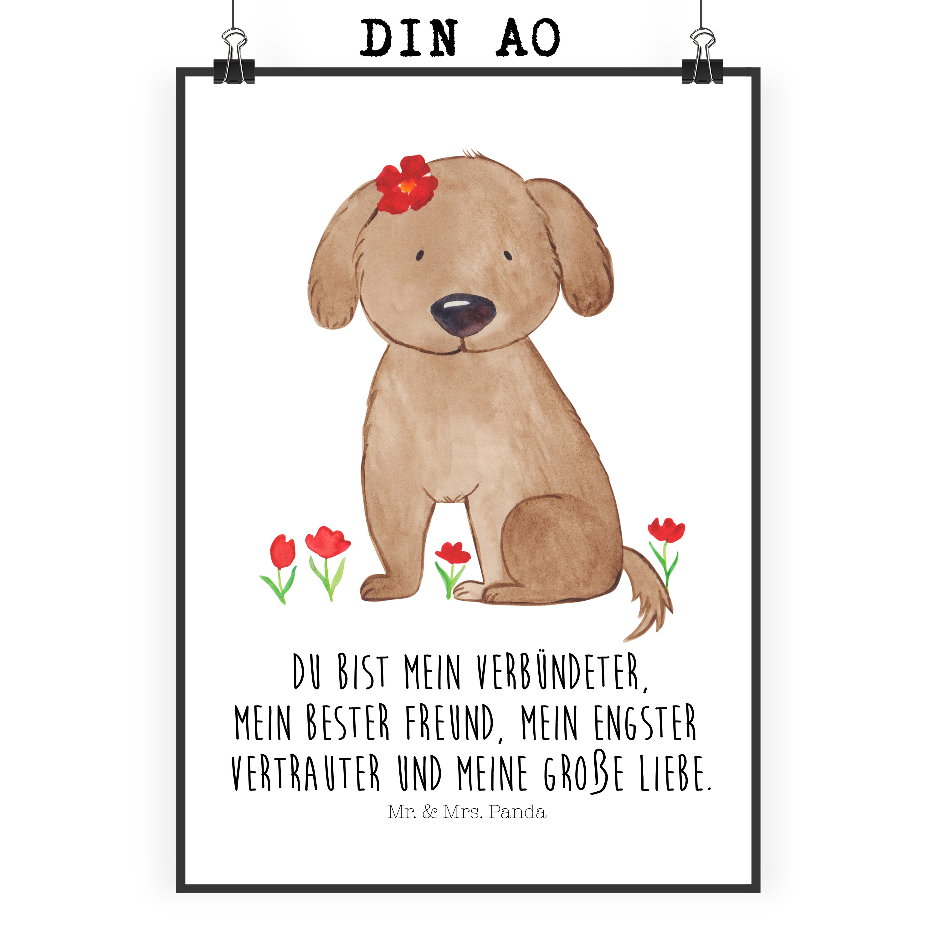 Poster Hund Dame