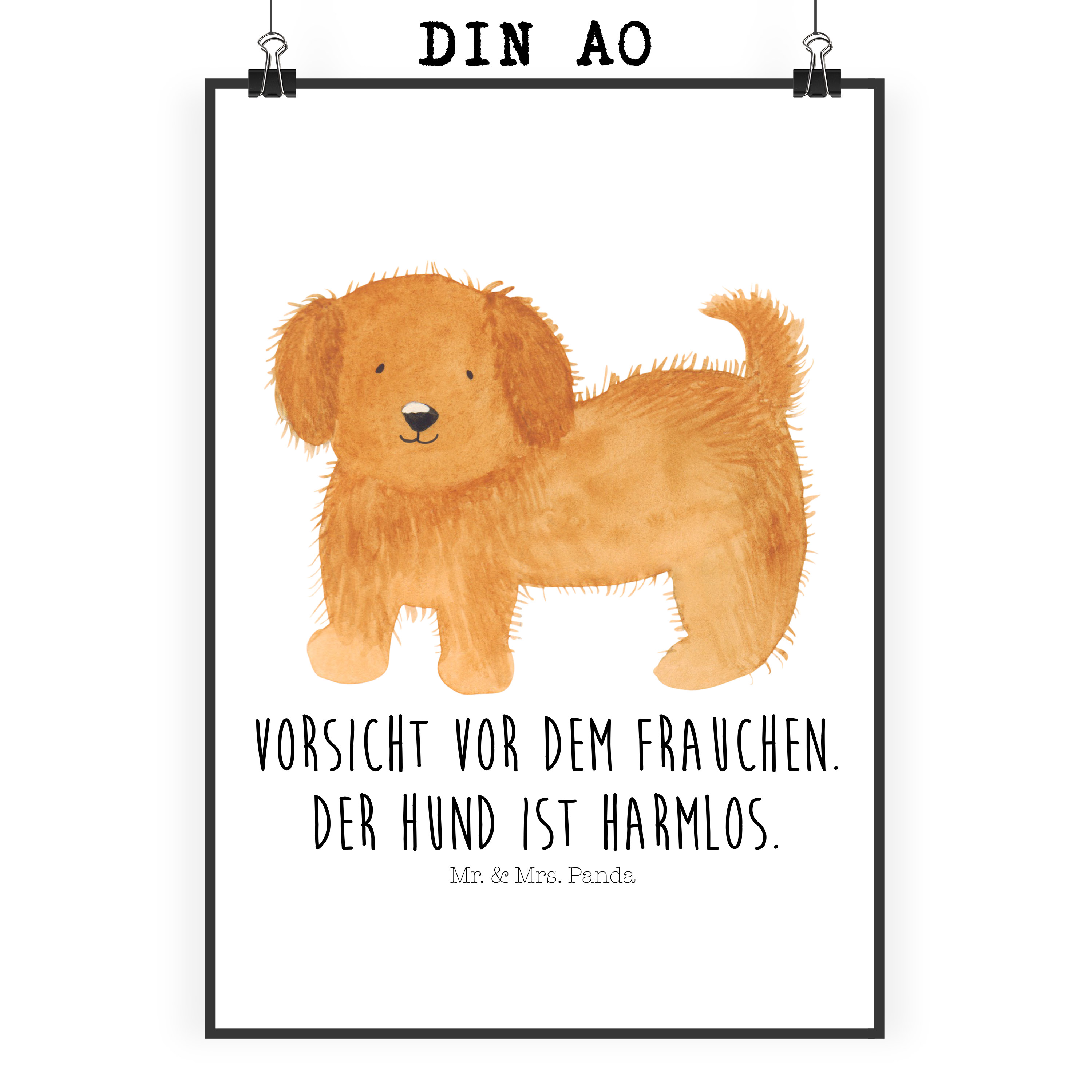 Poster Hund Flauschig