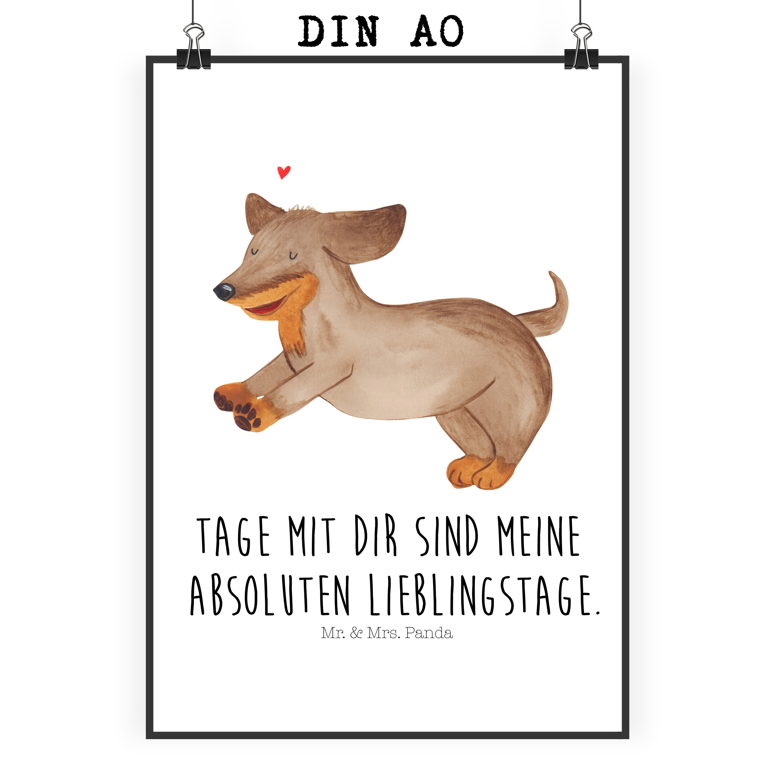 Poster Hund Dackel