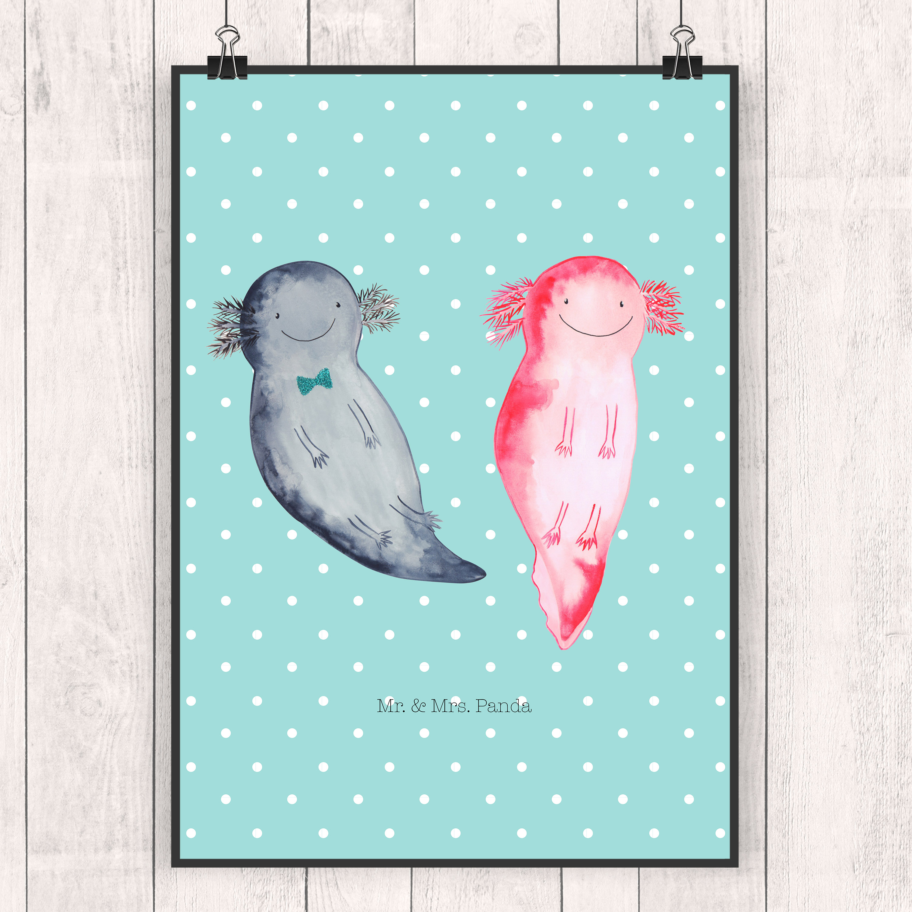 Poster Axolotl Freundin