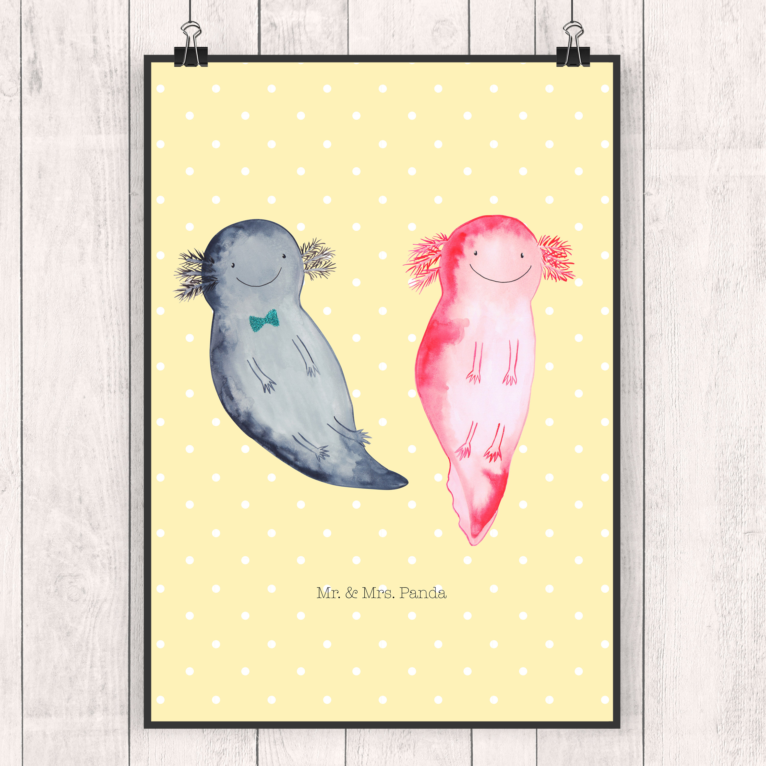 Poster Axolotl Freundin